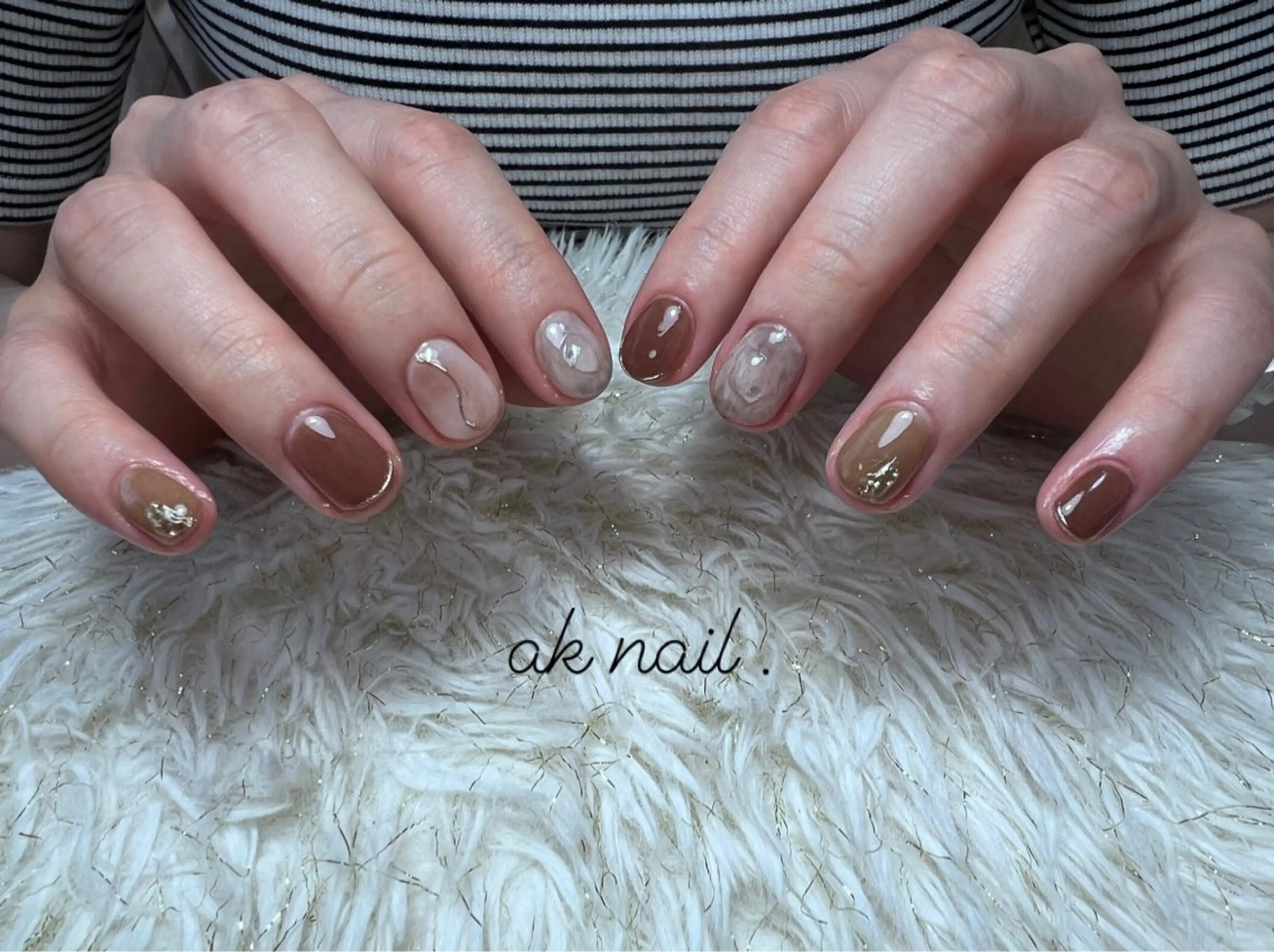ネイル ハンドネイル ak nail .のネイルデザイン