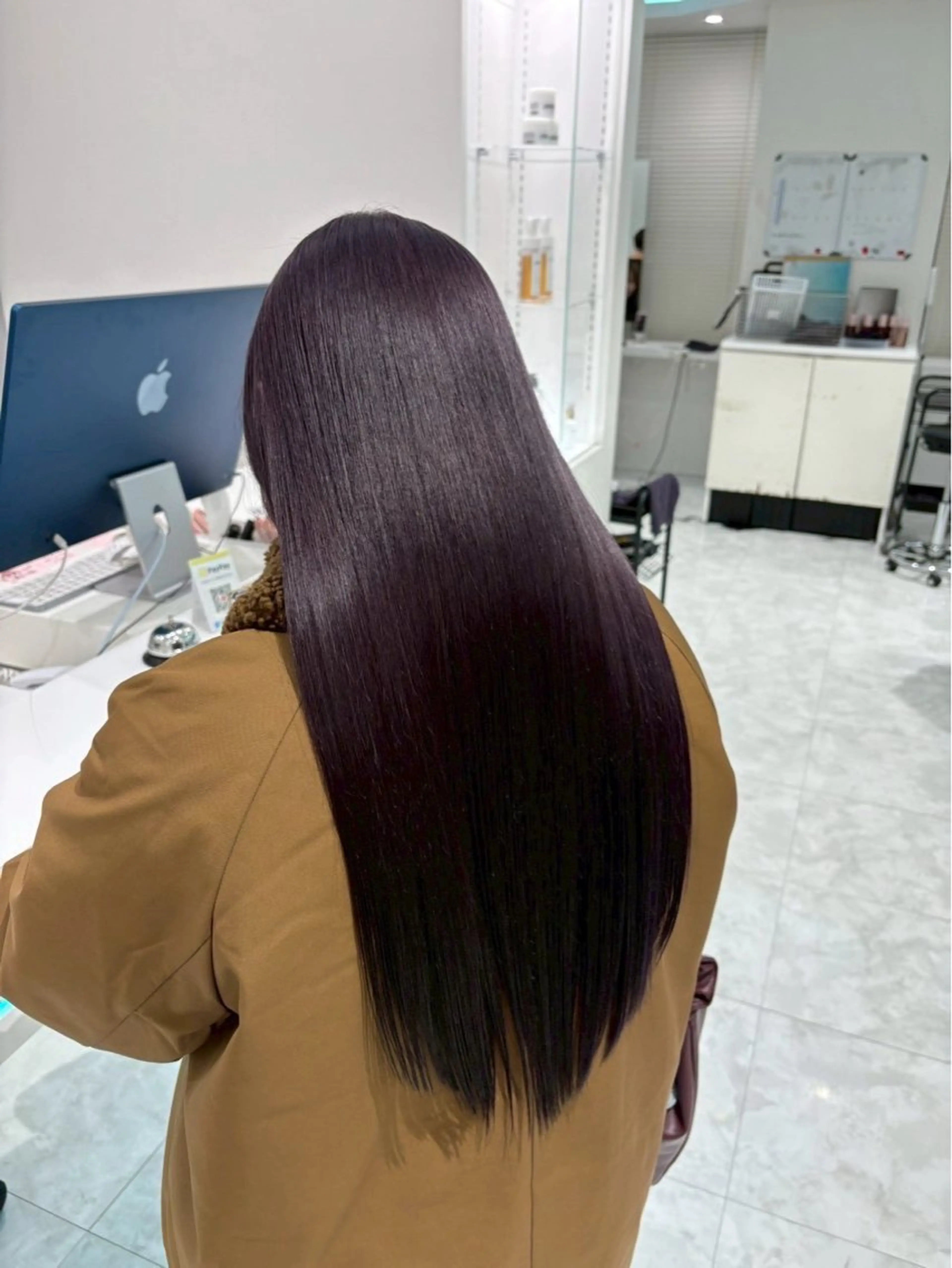 カラー ラベンダーカラー 山本 まはるのヘアスタイル