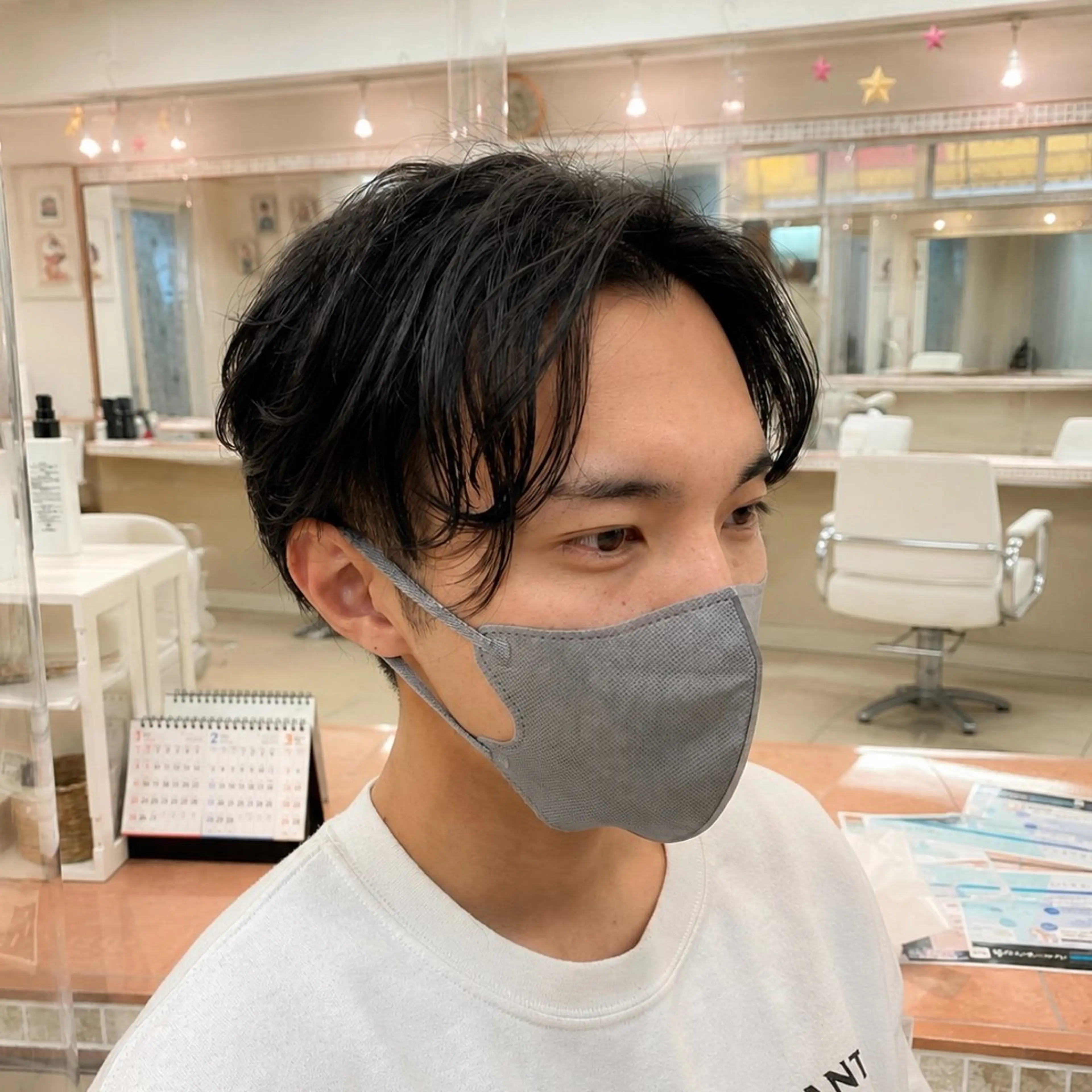 ミディアム メンズ カット ヘッドスパ 具志 真理子のヘアスタイル