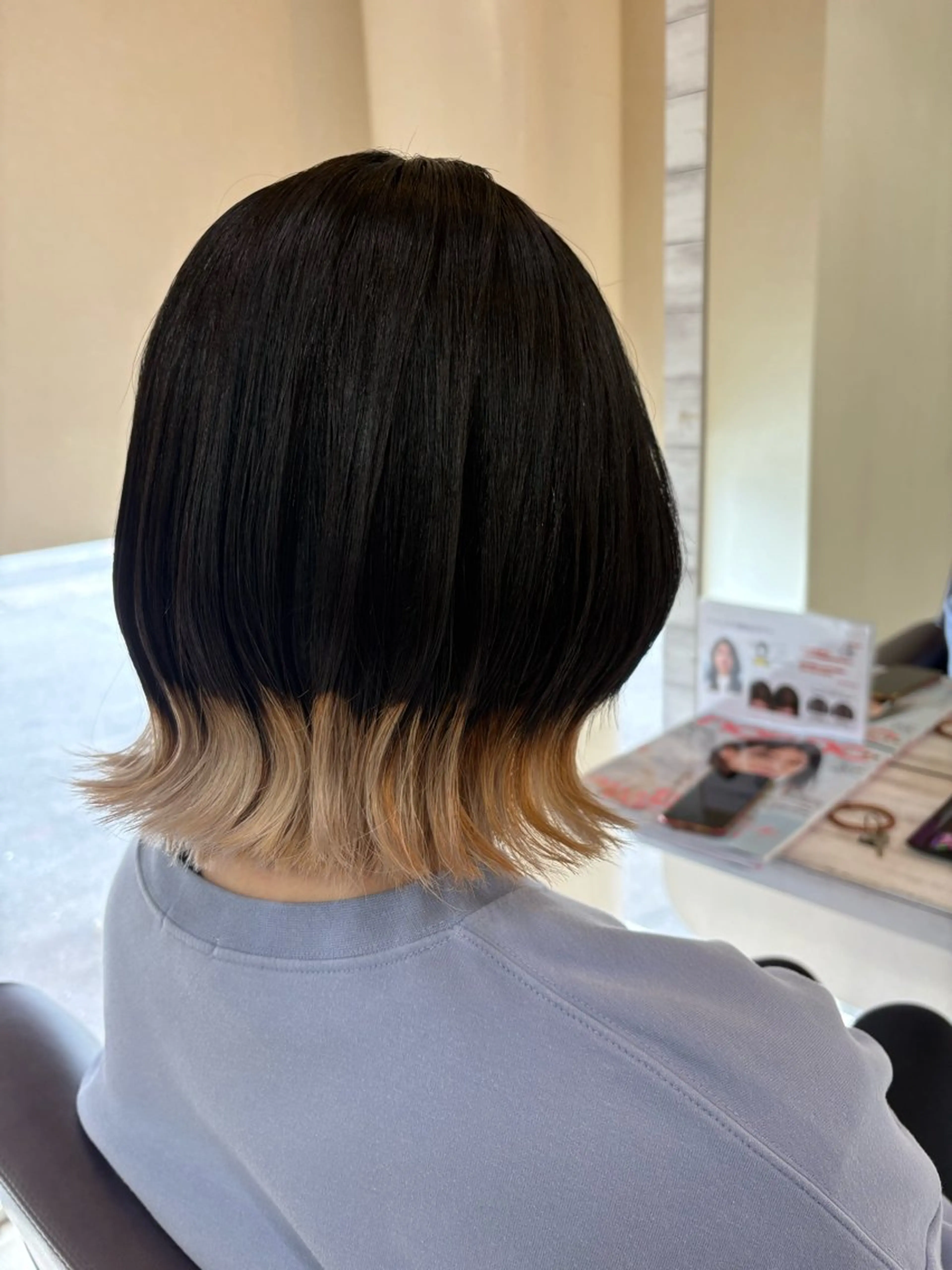 ミディアム 桜井 陸のヘアスタイル