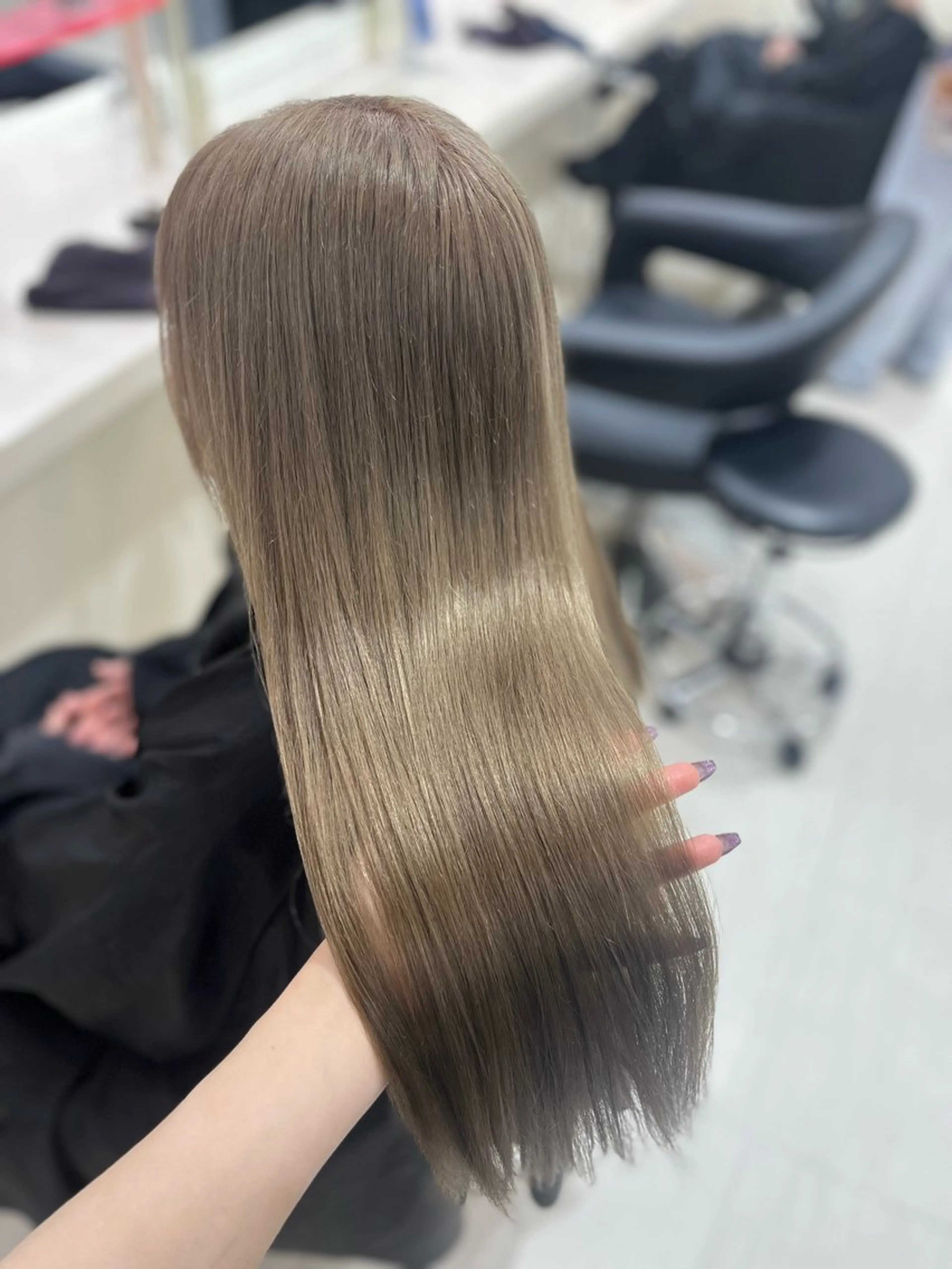 カラー ヘアカラー トリートメント ベージュ・ラベンダー カラー🎀りりのヘアスタイル