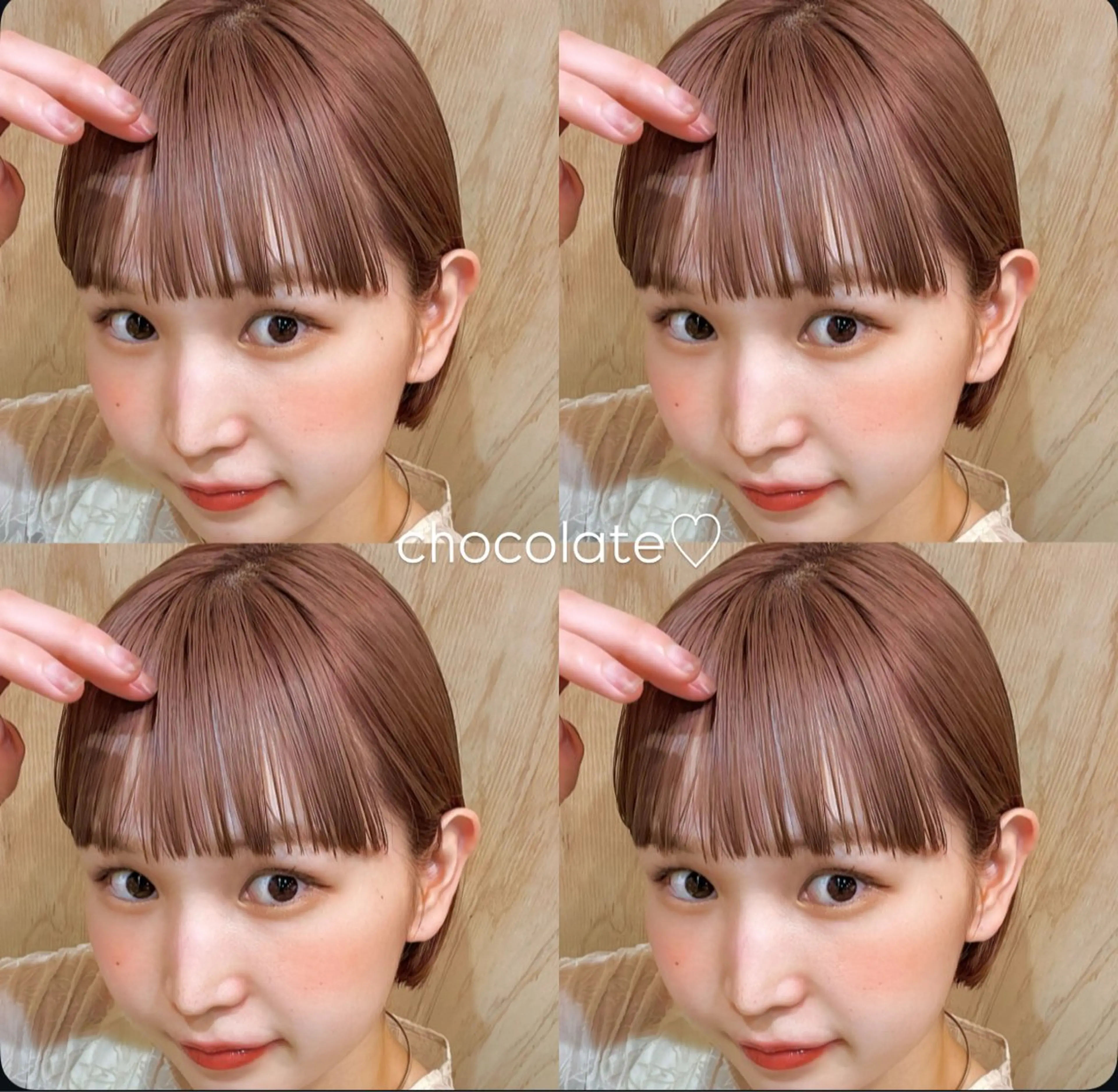 ショート カラー ブリーチ ピンクカラー 暖色カラー/ベージュ 🩰ayano♡のヘアスタイル