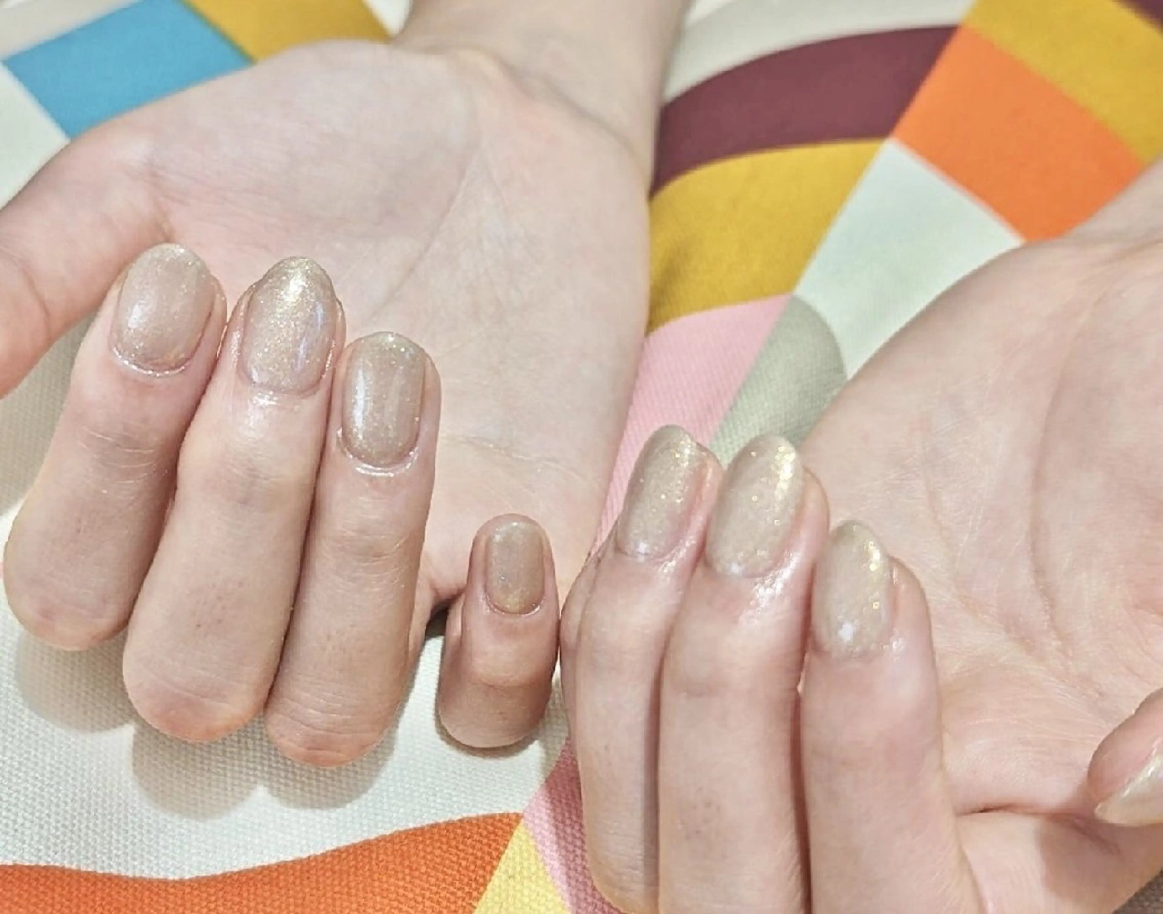 ネイル キラキラネイル ワンカラーネイル ハンドネイル VIBLISS福岡店 yurichanのネイルデザイン