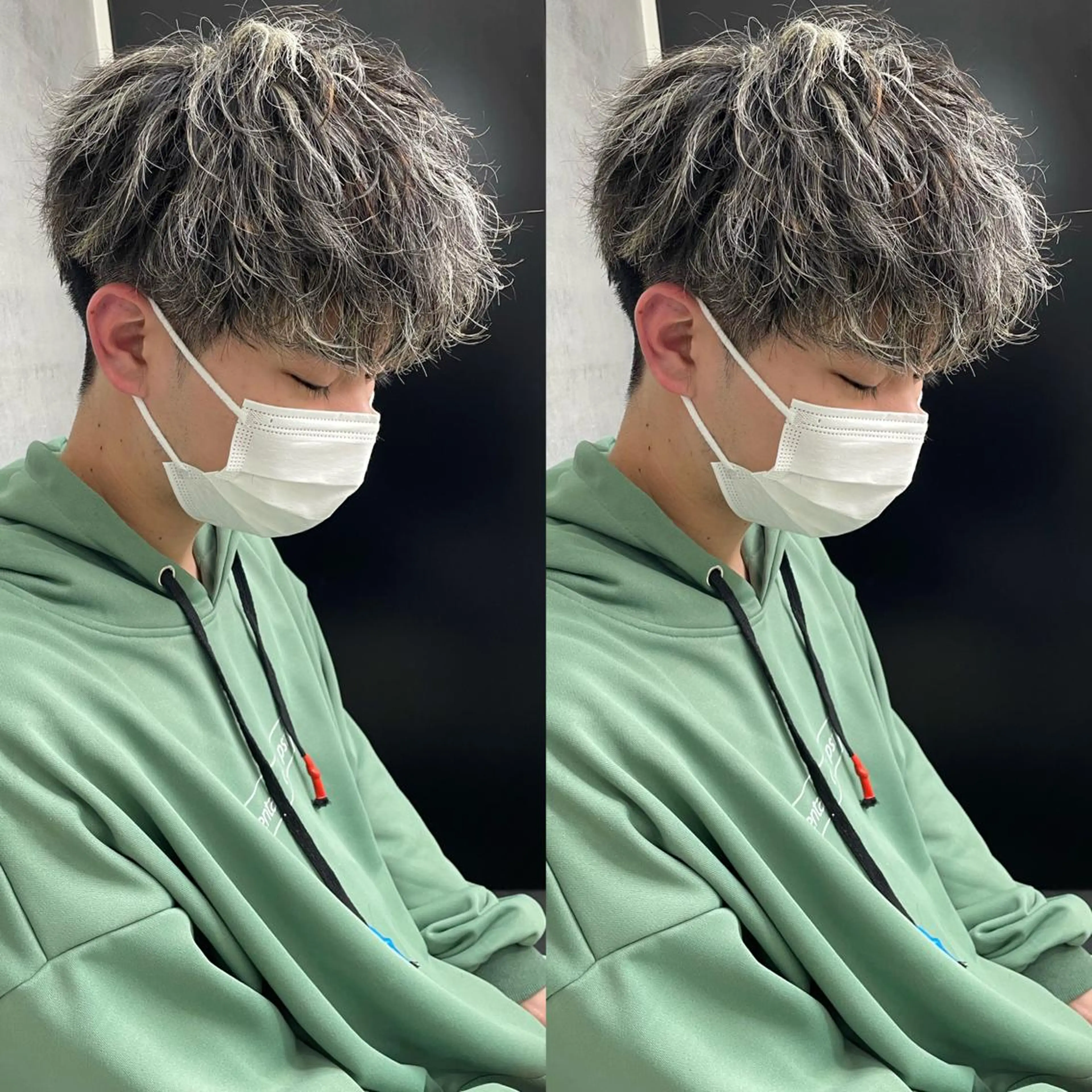 カラー メンズ メンズメッシュ メッシュ Lit.富士 久保田風太のヘアスタイル