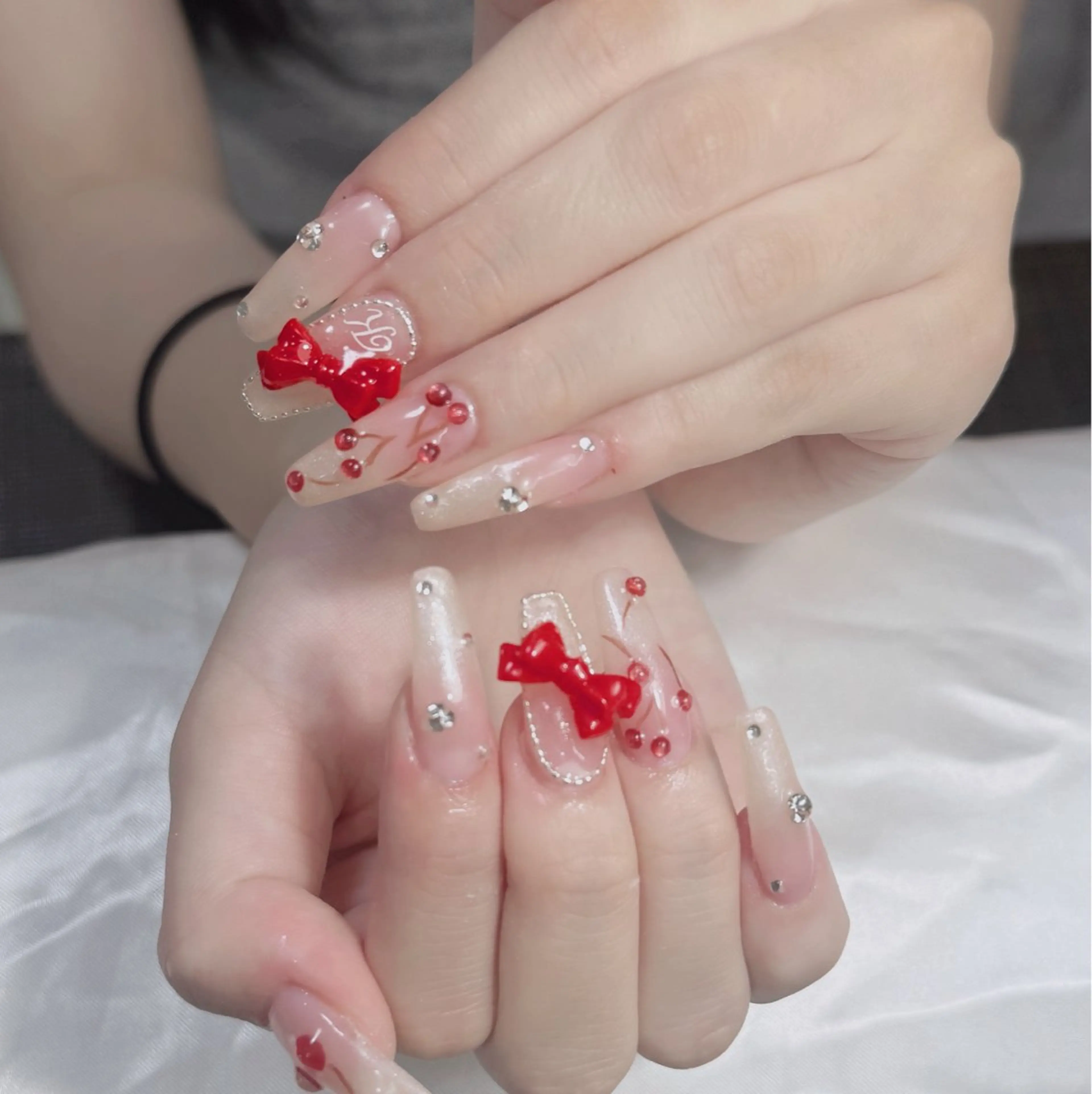 ネイル ジェルネイル 韓国ネイル マグネットネイル ネイルチップ 冬ネイル Lenie Nail Salonのネイルデザイン