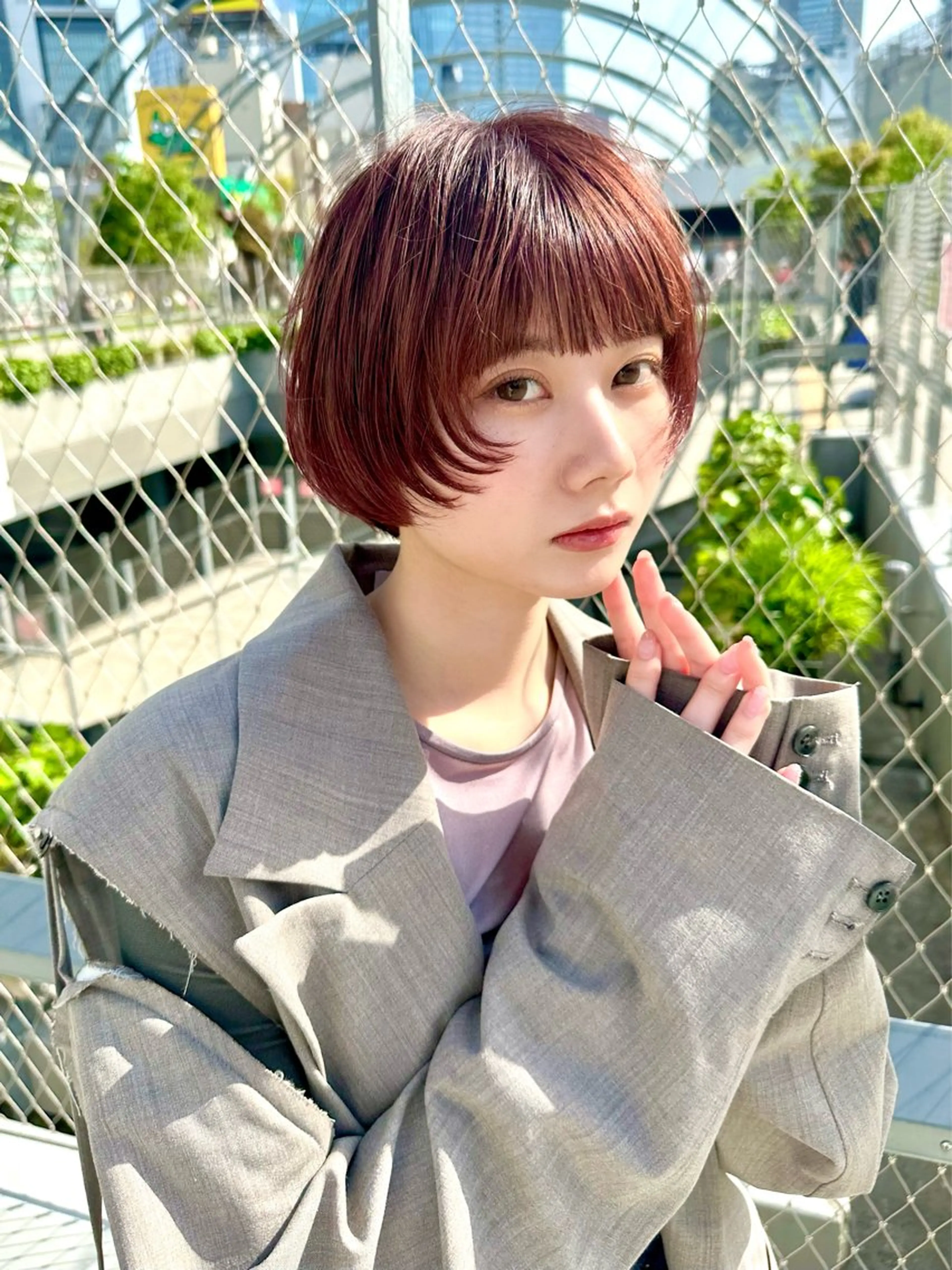 ショート カット ヘアカラー 骨格診断で絶対可愛い ✨丸みショート✨凌弥のヘアスタイル