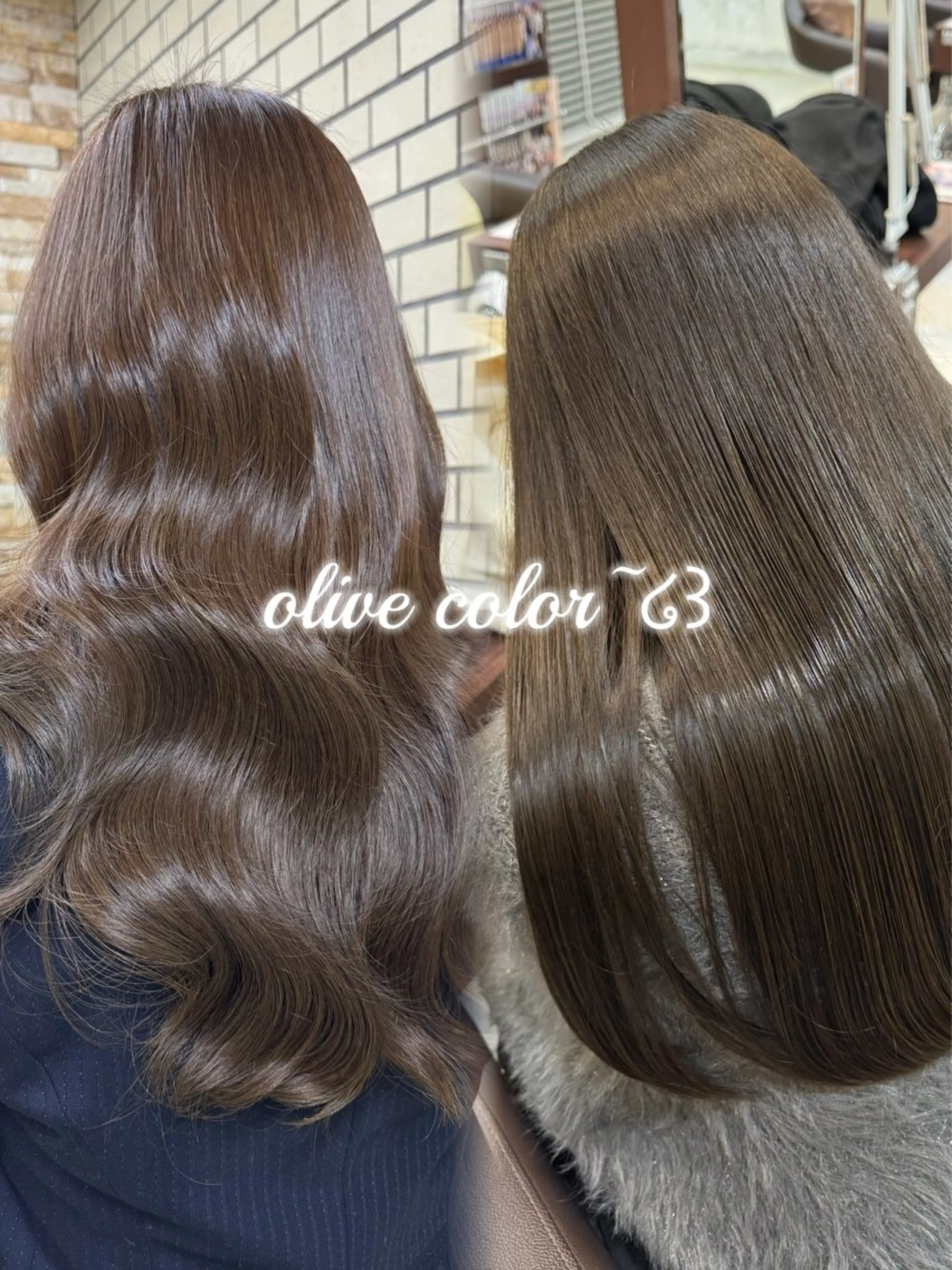 ロング カット ヘアカラー トリートメント 🌼.*akane 韓国ヘア♡レイヤー♡のヘアスタイル