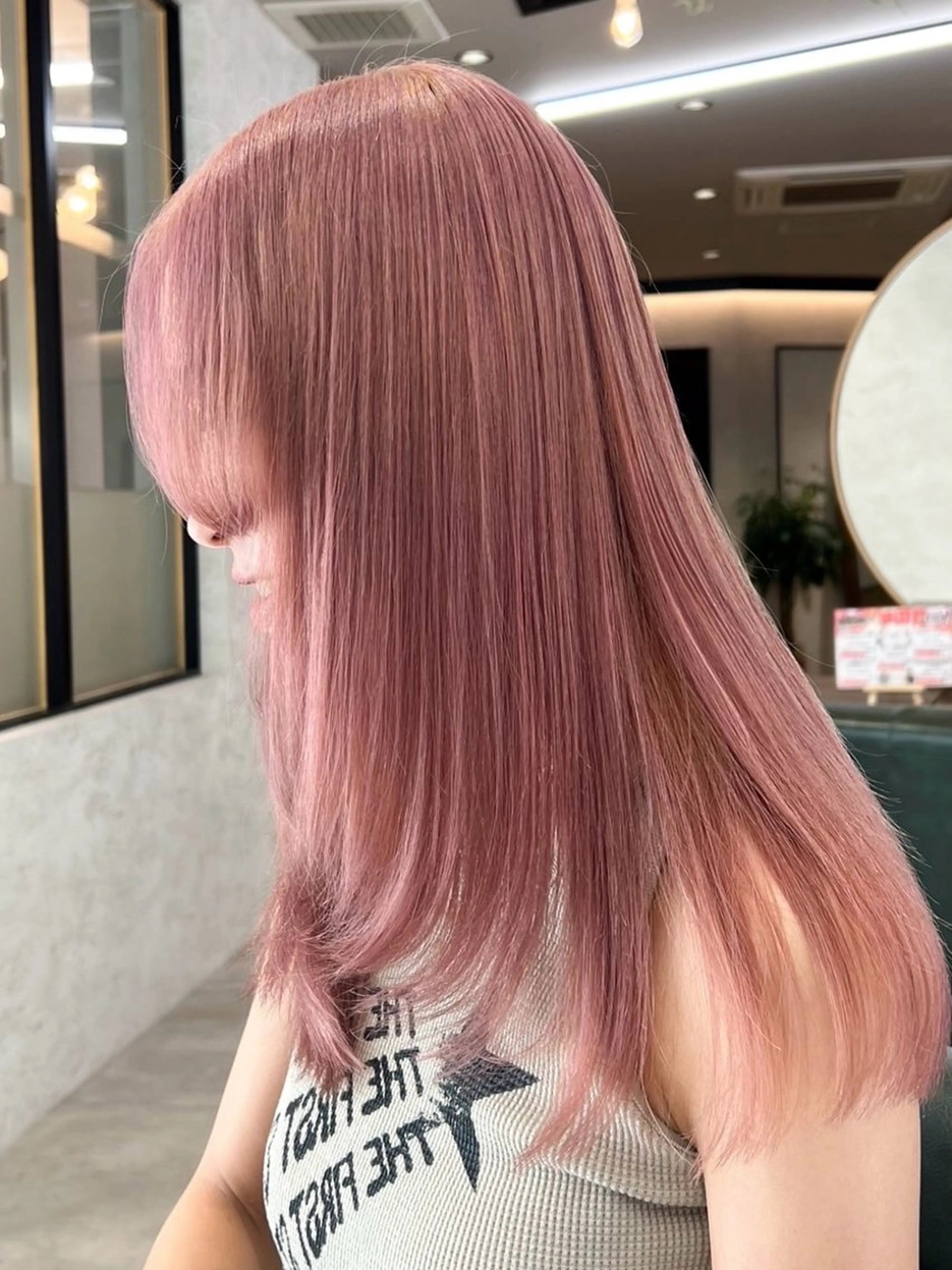 ロング カラー ヘアカラー トリートメント ☘️髪質改善縮毛 ☘️大人ショートのヘアスタイル