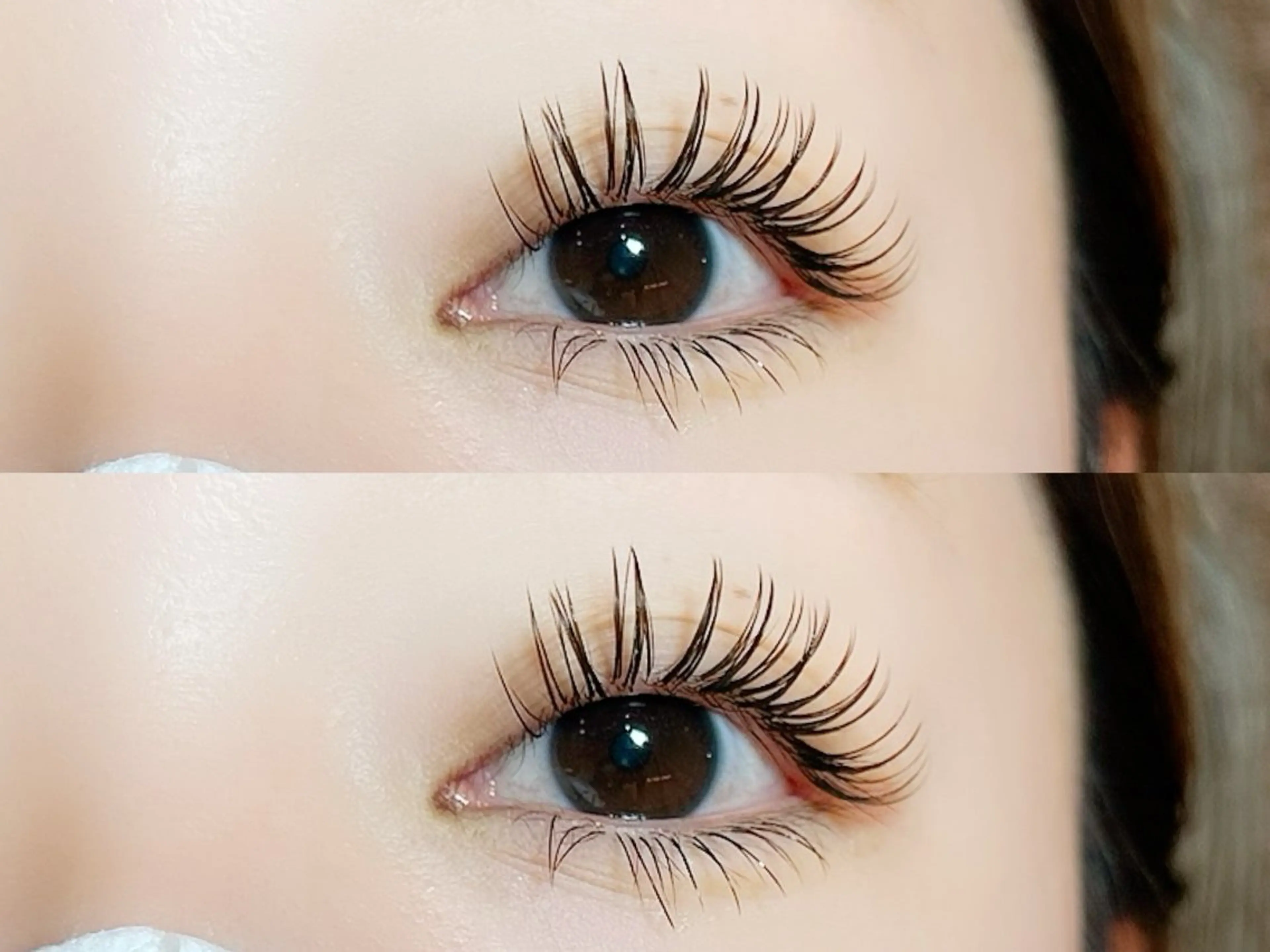 《上下セットメニュー🉐💚》上まつ毛140本+下まつげ~40本までつけ放題❣️※詳しくは補足説明をお読み下さい。の写真