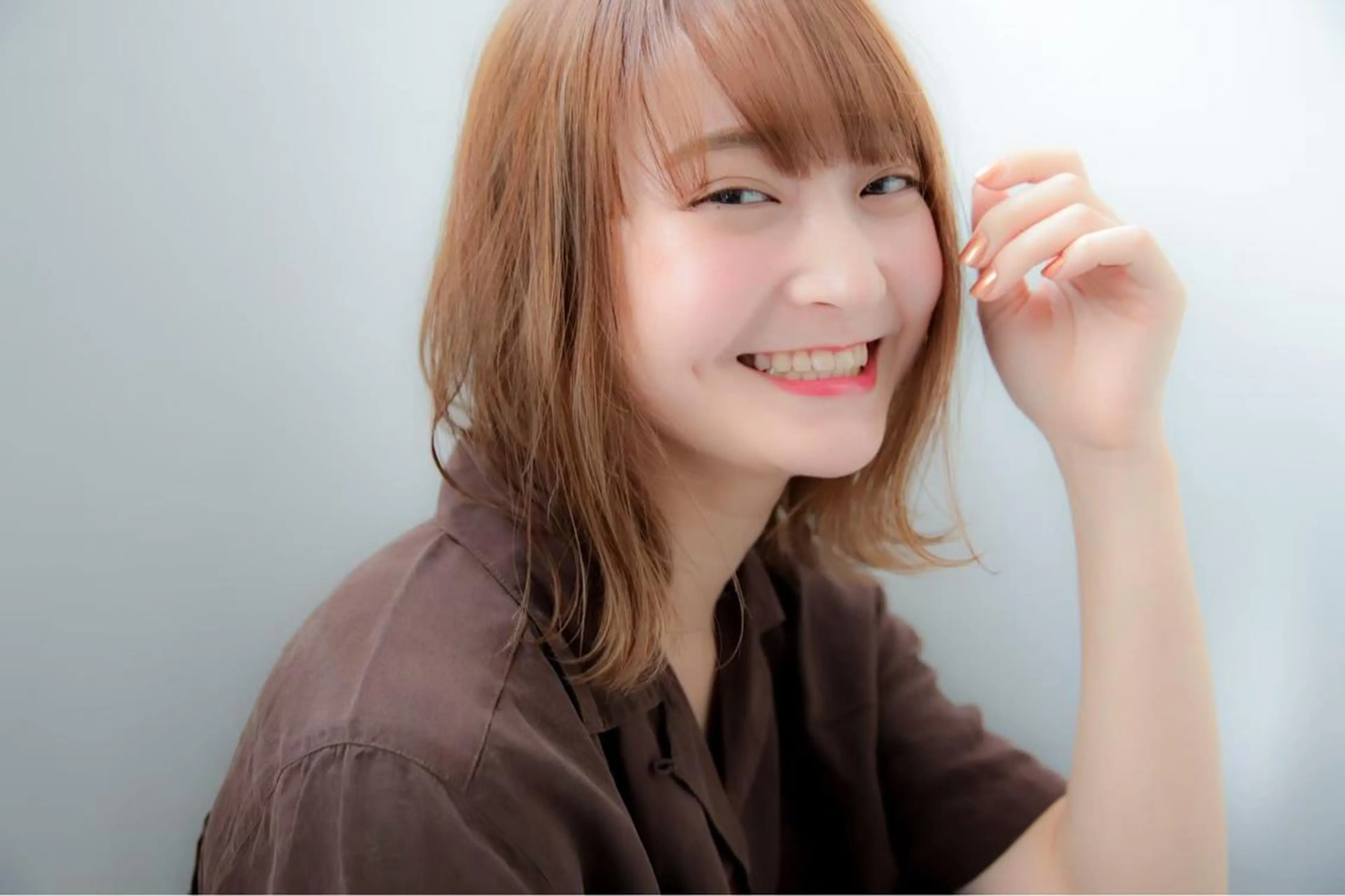 ショート カラー ヘアカラー トリートメント 大人っぽ♡上品な暖色 ♡ブリーチなし♡のヘアスタイル