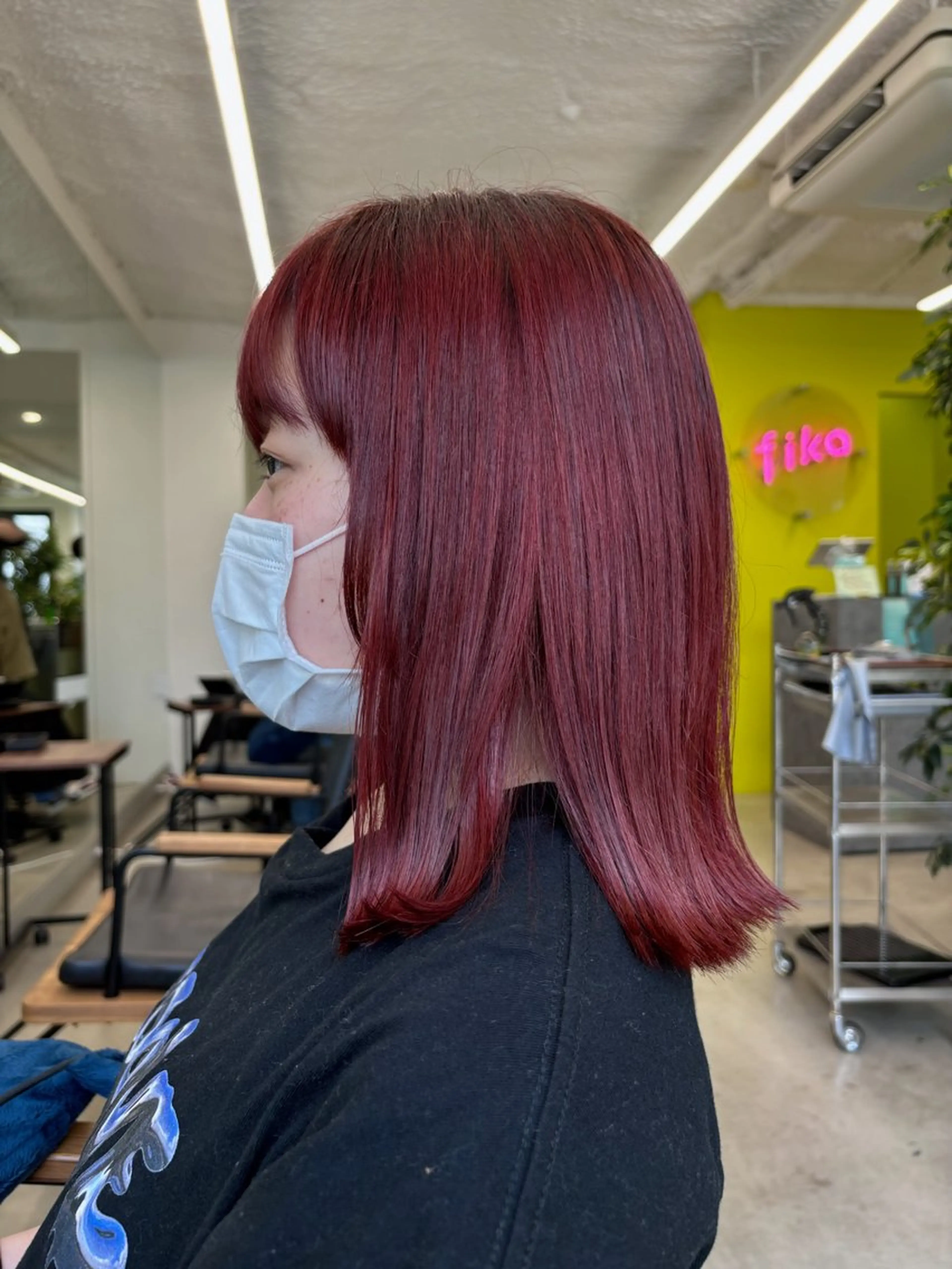 ミディアム カラー ヘアカラー 鈴木 ちさきのヘアスタイル
