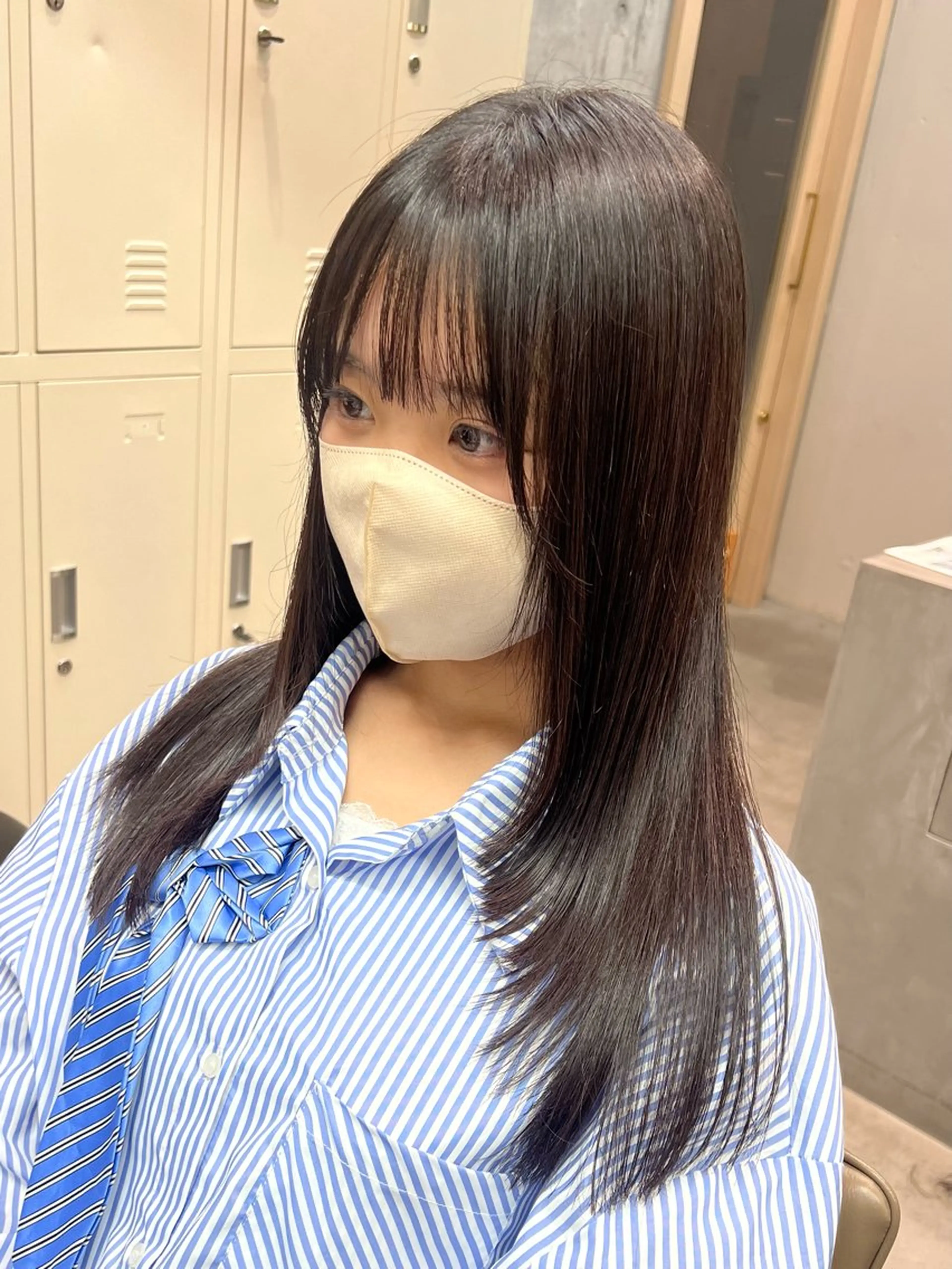 ロング 顔まわりレイヤー 顔周りカット レイヤーカット ボブ/メンズショート /あづき⭐️のヘアスタイル