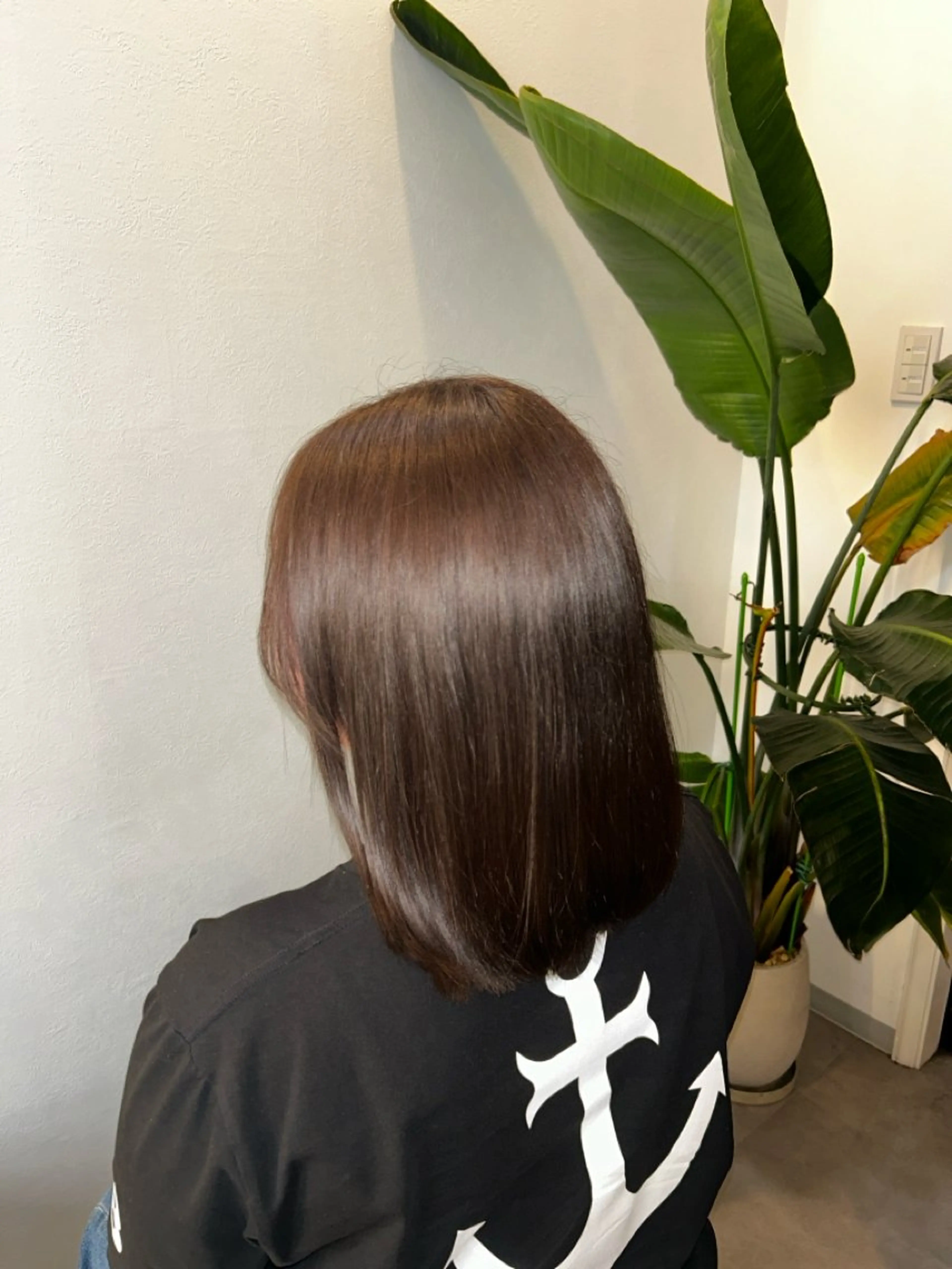 カラー ブラウンカラー 髪質改善 中塚 まやのヘアスタイル