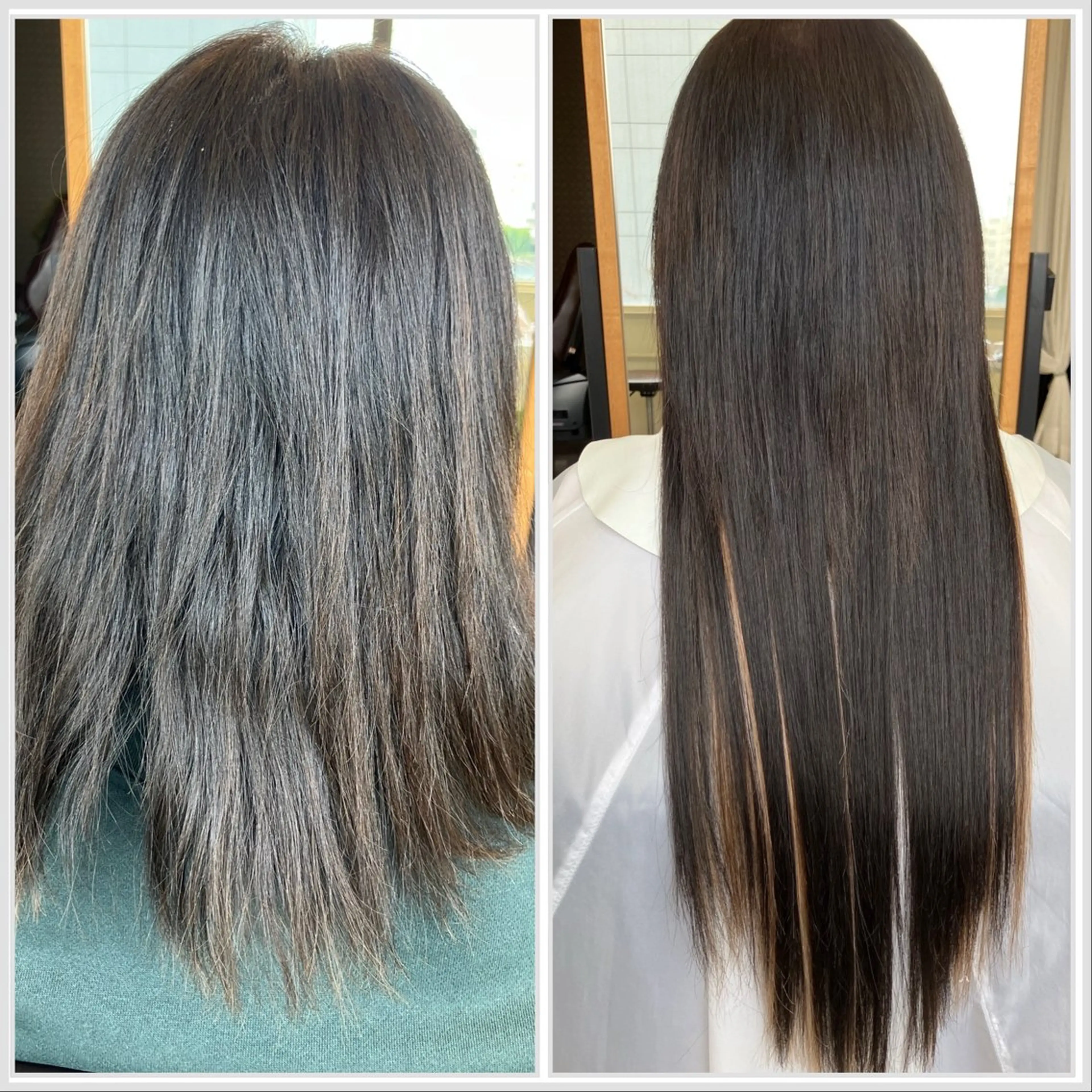 セミロング 編み込みエクステ エクステ エクステ エクステブリーチ矯正 griFFicaのヘアスタイル