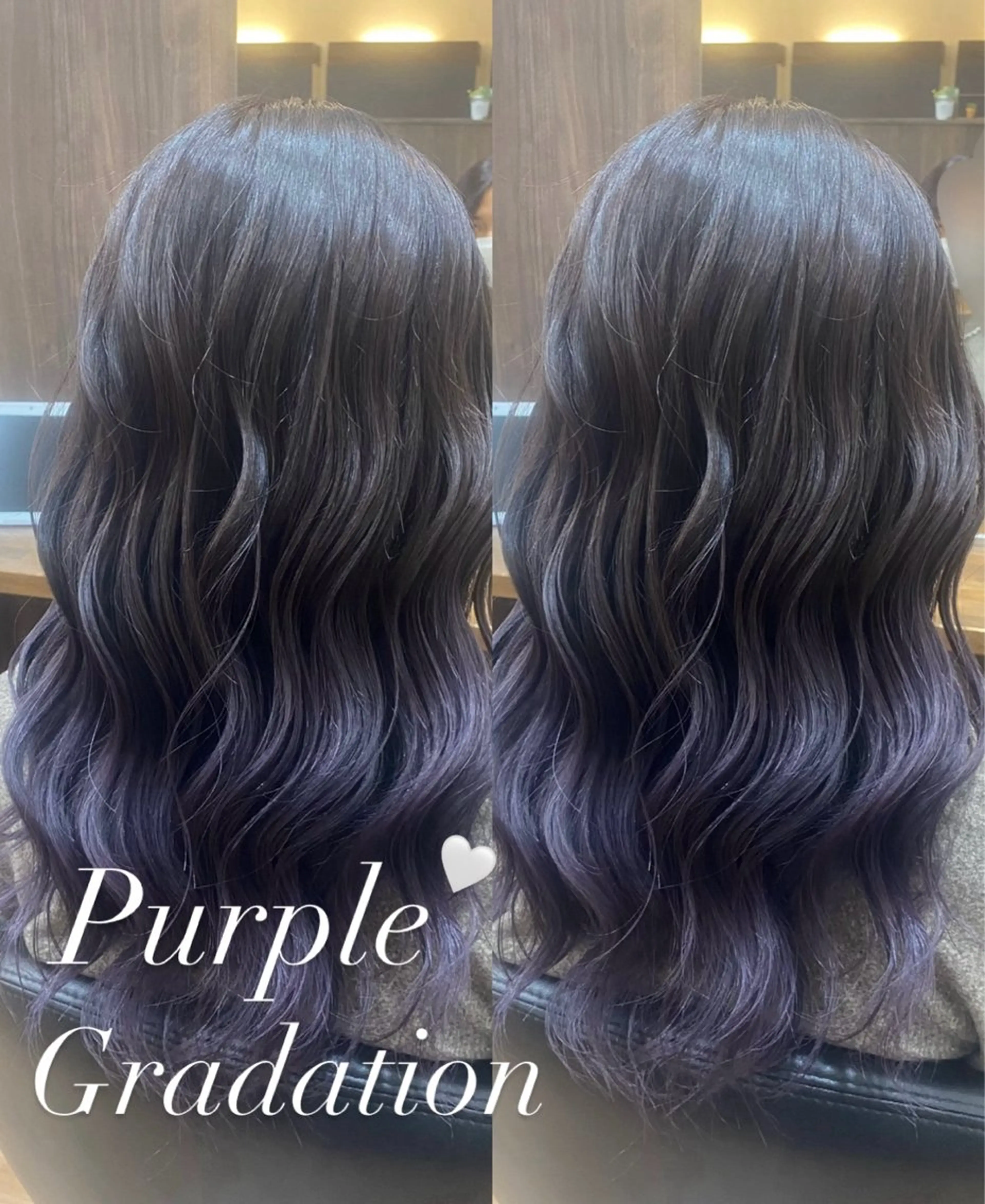 ロング カラー ブリーチ グラデーションカラー カット ヘアカラー 石津 優菜のヘアスタイル