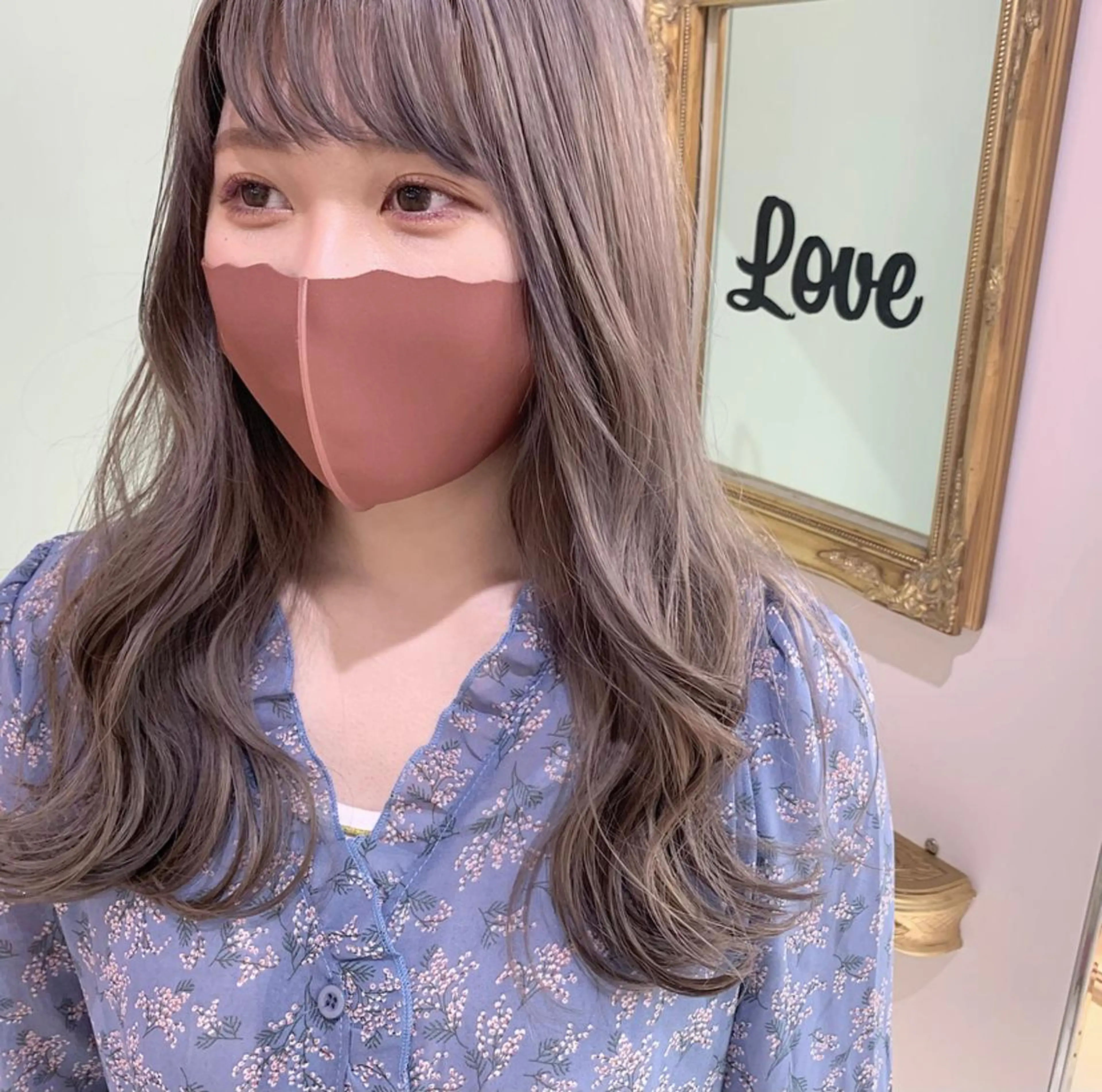 セミロング カラー グレージュ ラベンダーカラー ラベンダーグレージュ ラベンダーグレー ヘアカラー トリートメント friity所属・🕊️ HONOKAのヘアスタイル