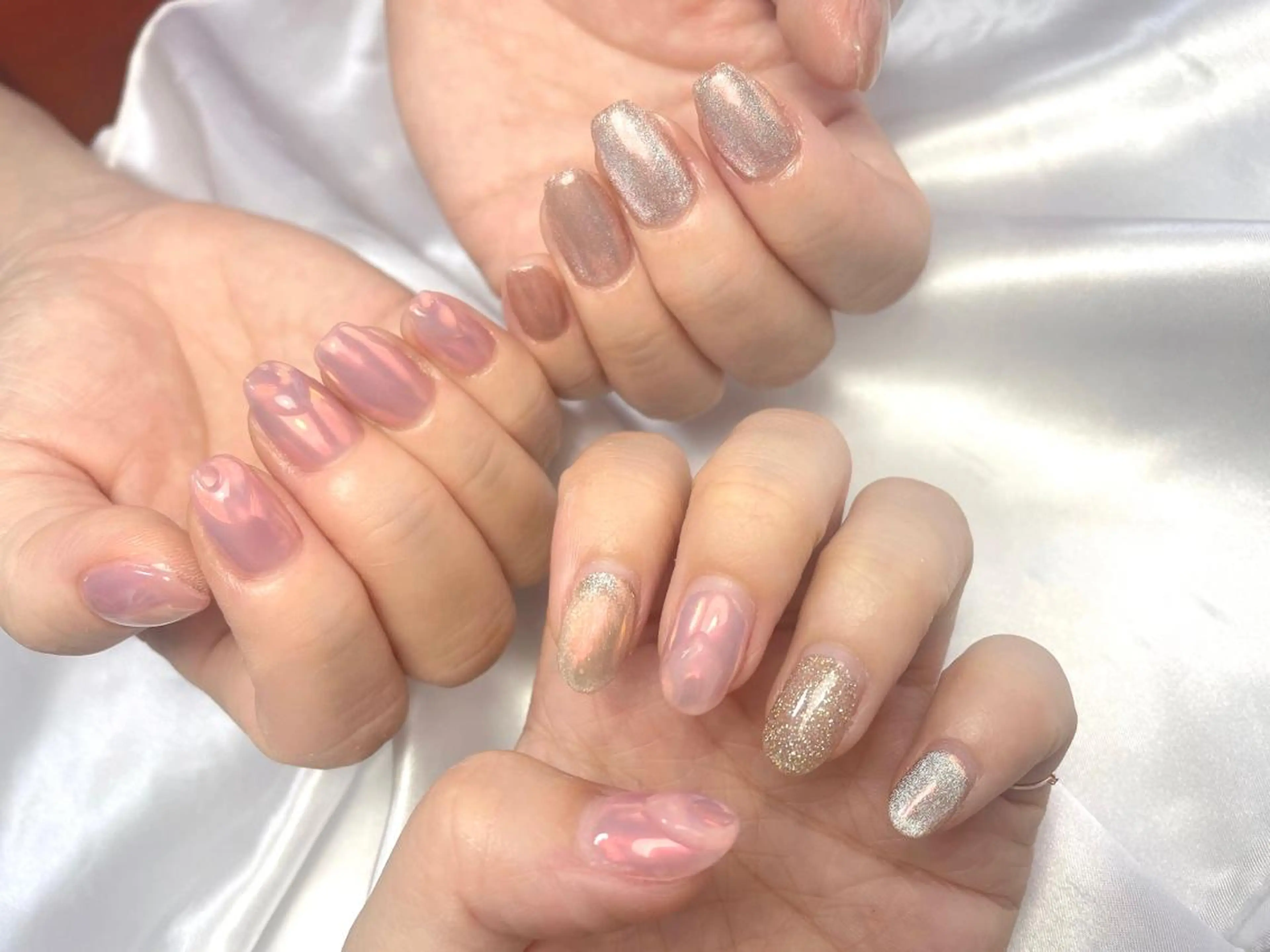 ネイル おそろいネイル ハンドネイル Mare nailのネイルデザイン