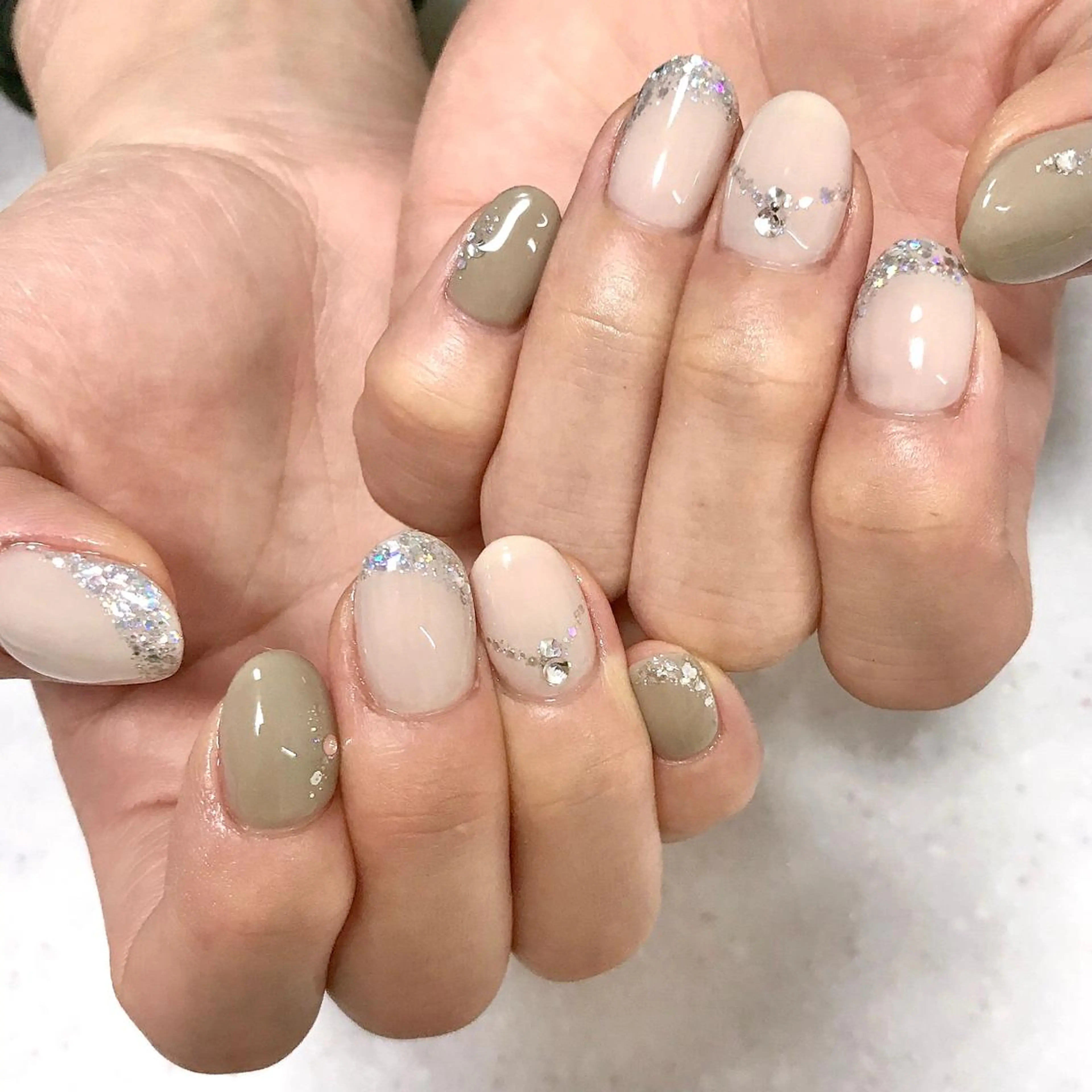 ネイル キラキラネイル ラメ(グリッター) ワンカラーネイル ステラ marikominoのネイルデザイン