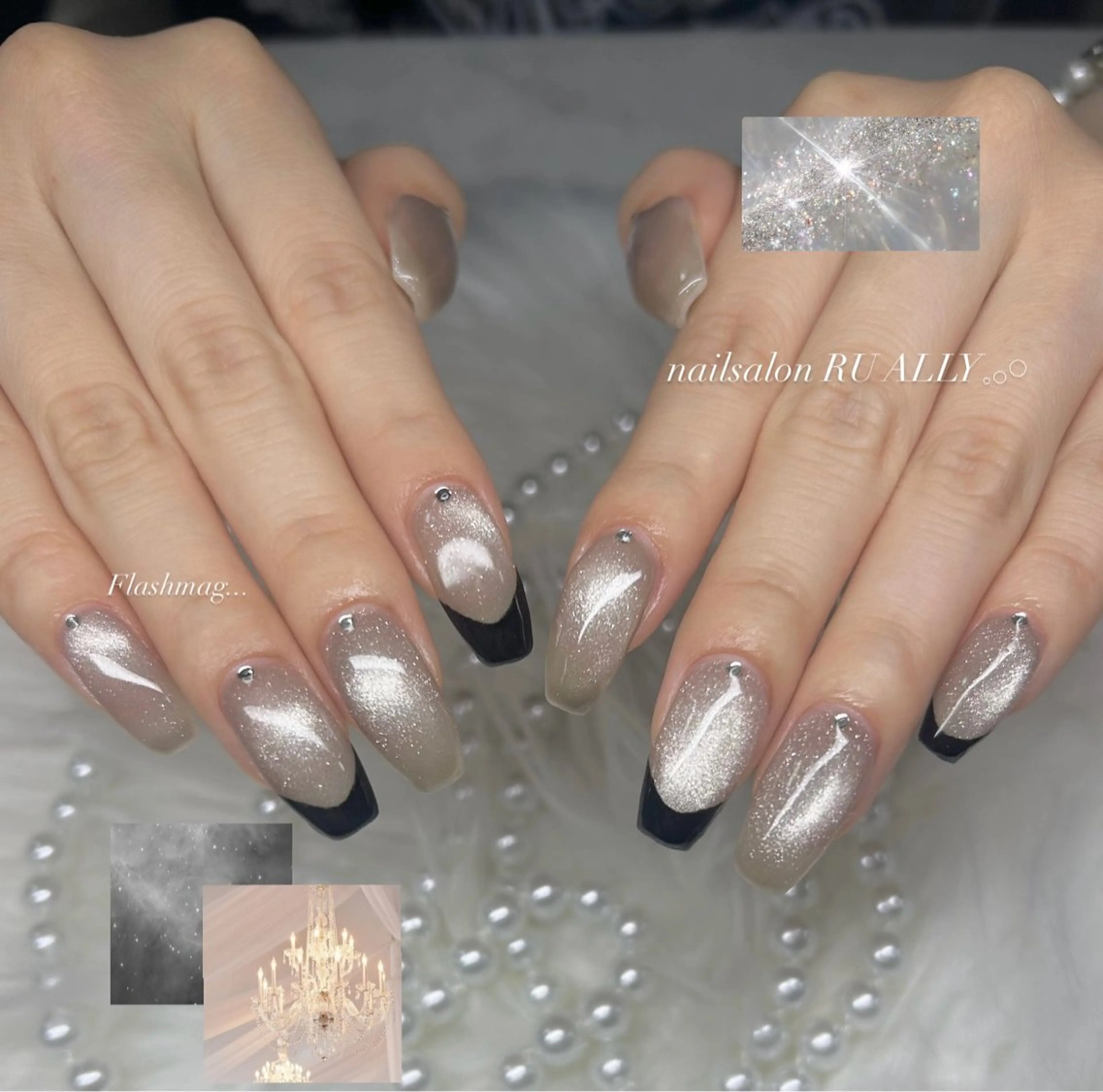 ネイル ハンドネイル 🧸RU ALLY ANN‪ෆ‪.*･ﾟのネイルデザイン