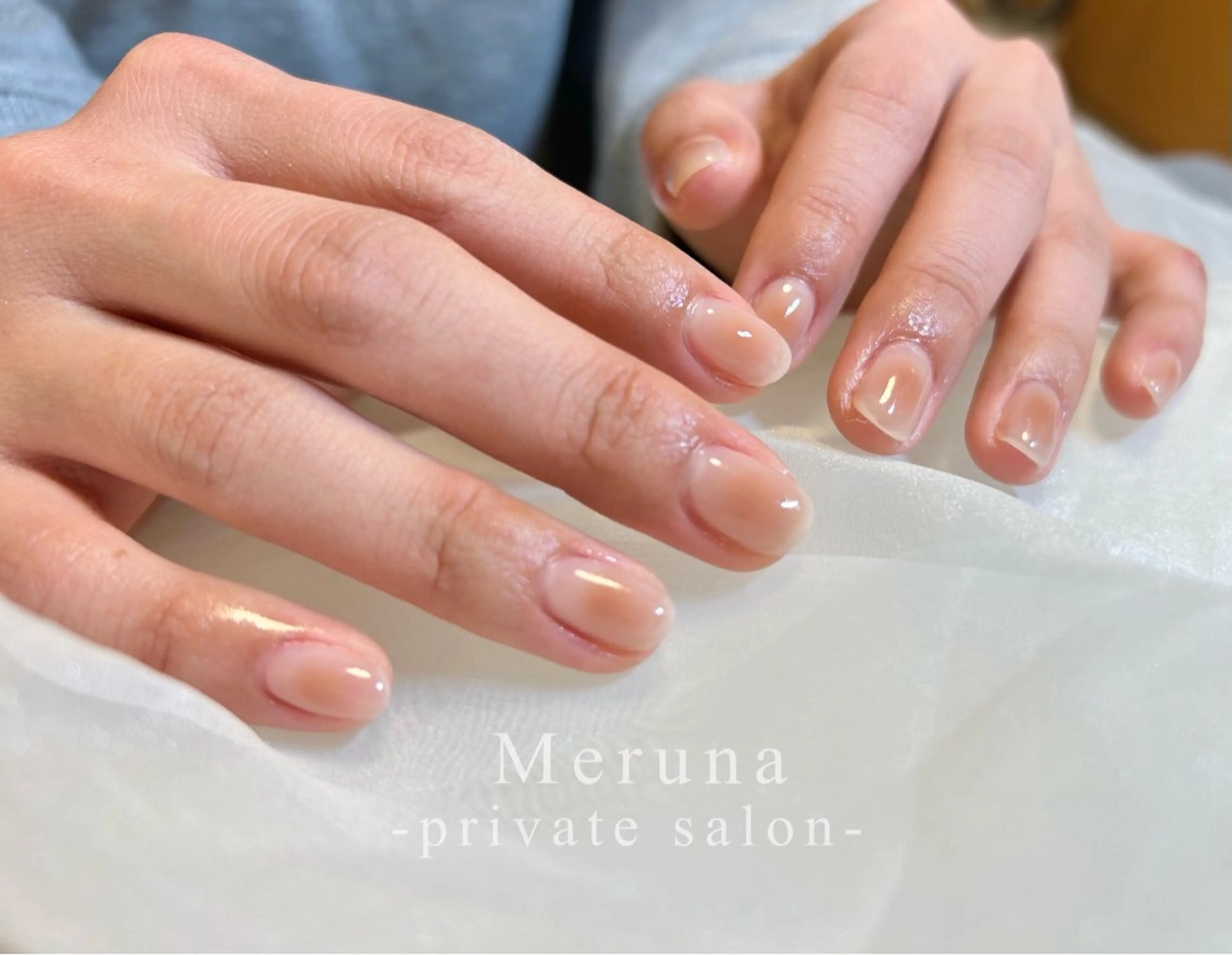 ネイル チークネイル ハンドネイル Meruna .ﾒﾙｰﾅ.のネイルデザイン