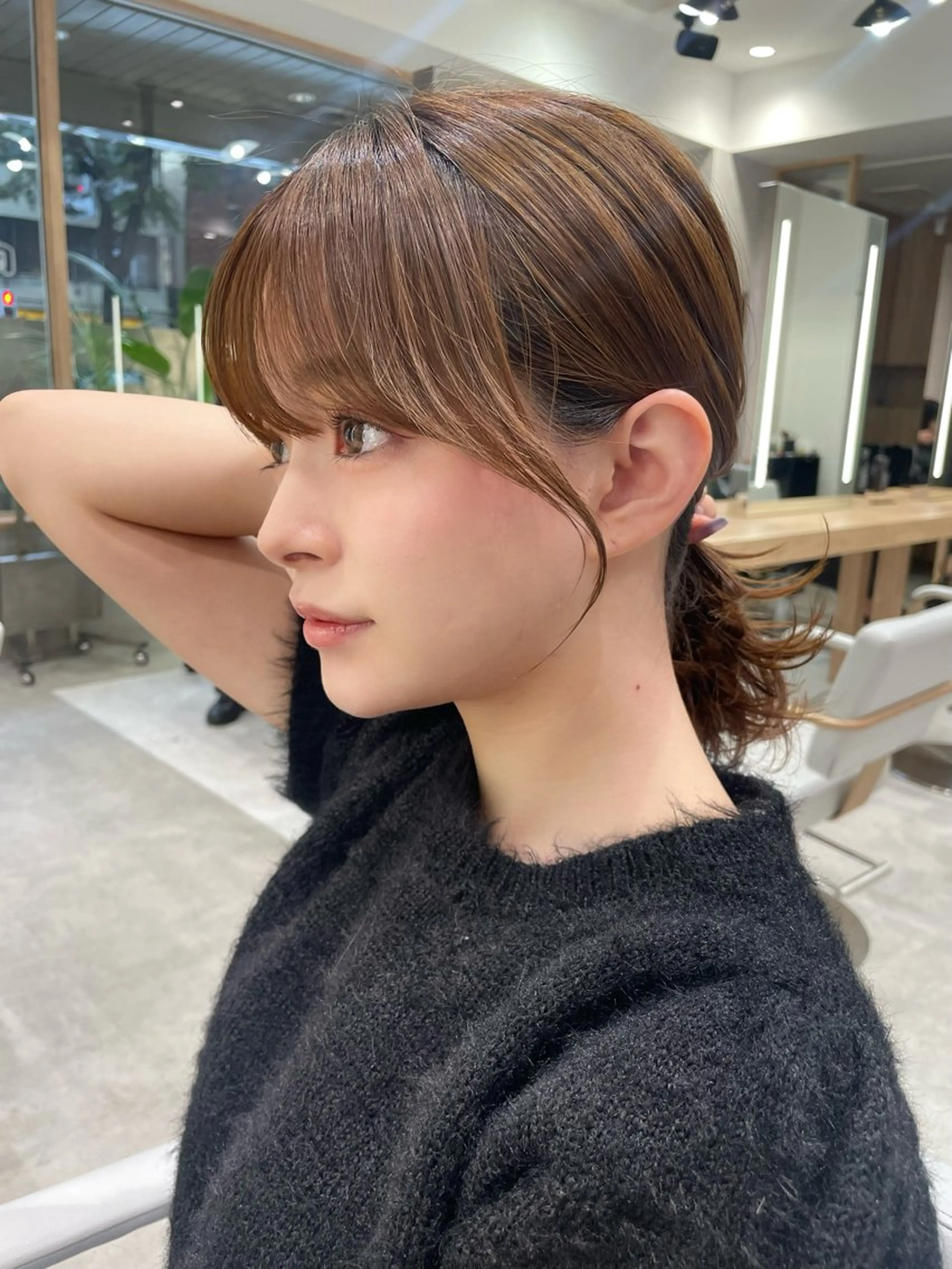 ロング 三鷹で1番ショート ボブをカットする新谷のヘアスタイル