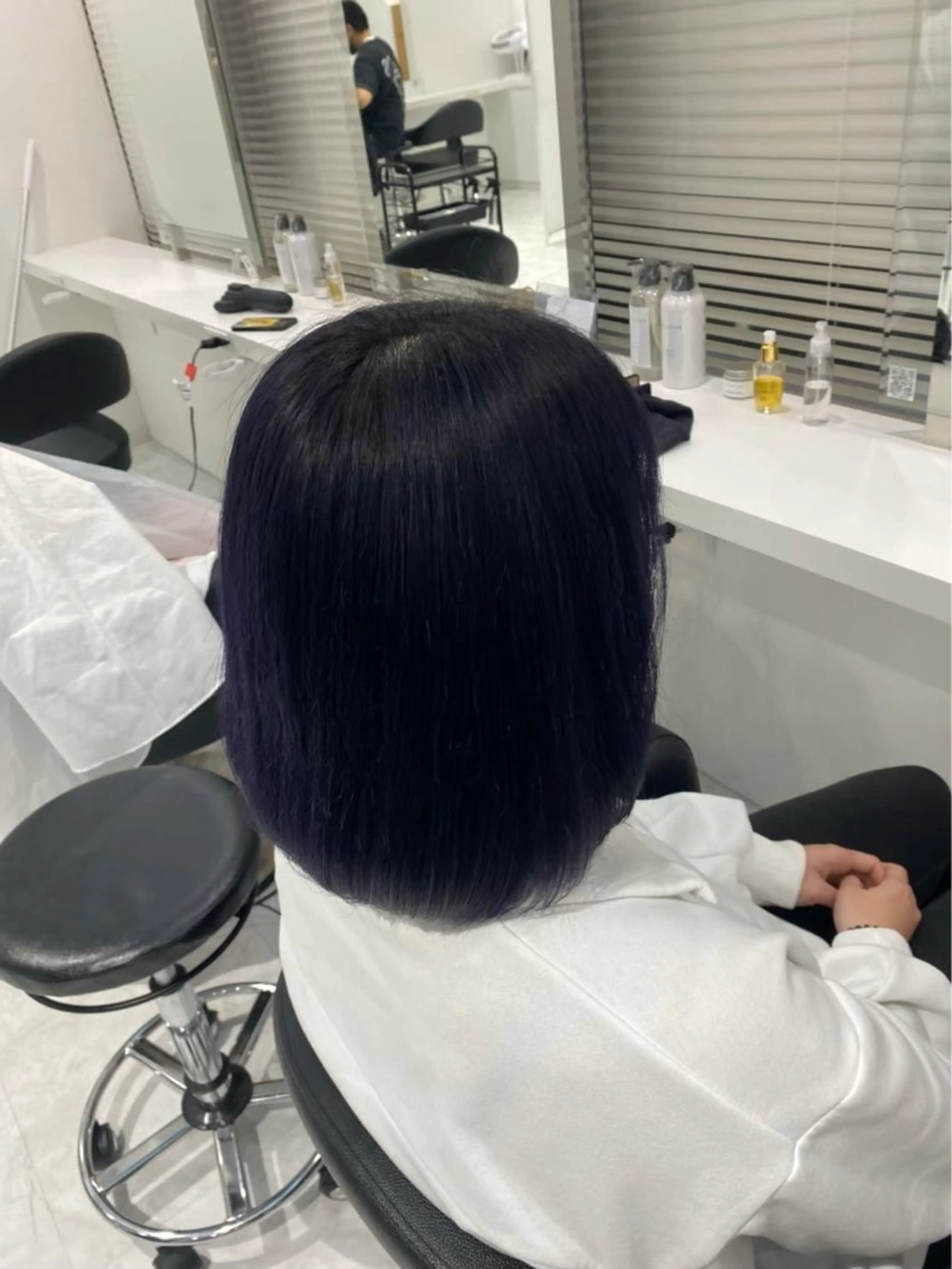 ミディアム カラー 野口 楓華のヘアスタイル