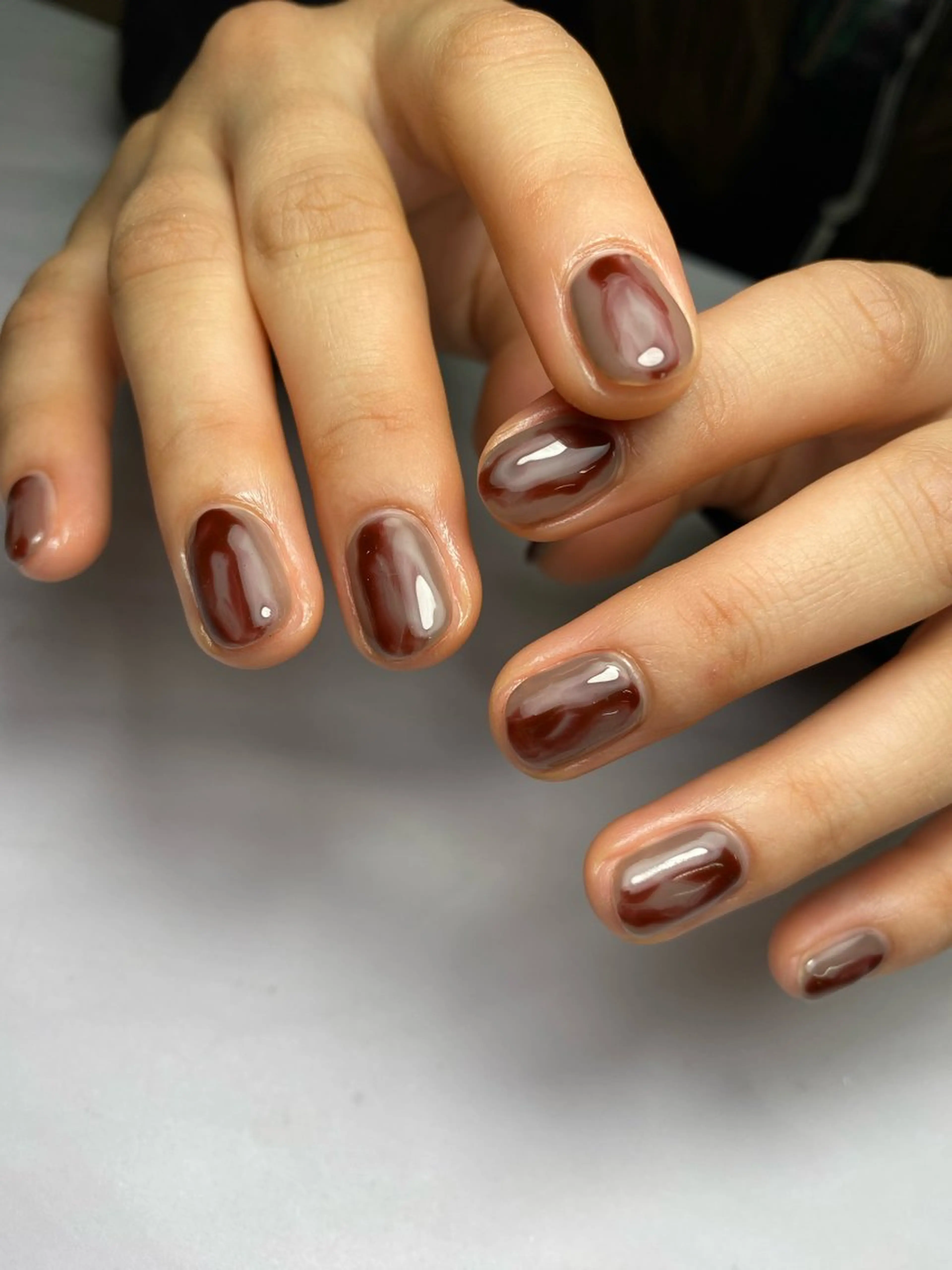 ネイル ジェルネイル マグネットネイル 持ち込み ニュアンスネイル ワンカラーネイル ハンドネイル 草加ニュアンスネイル 🌚hersのネイルデザイン