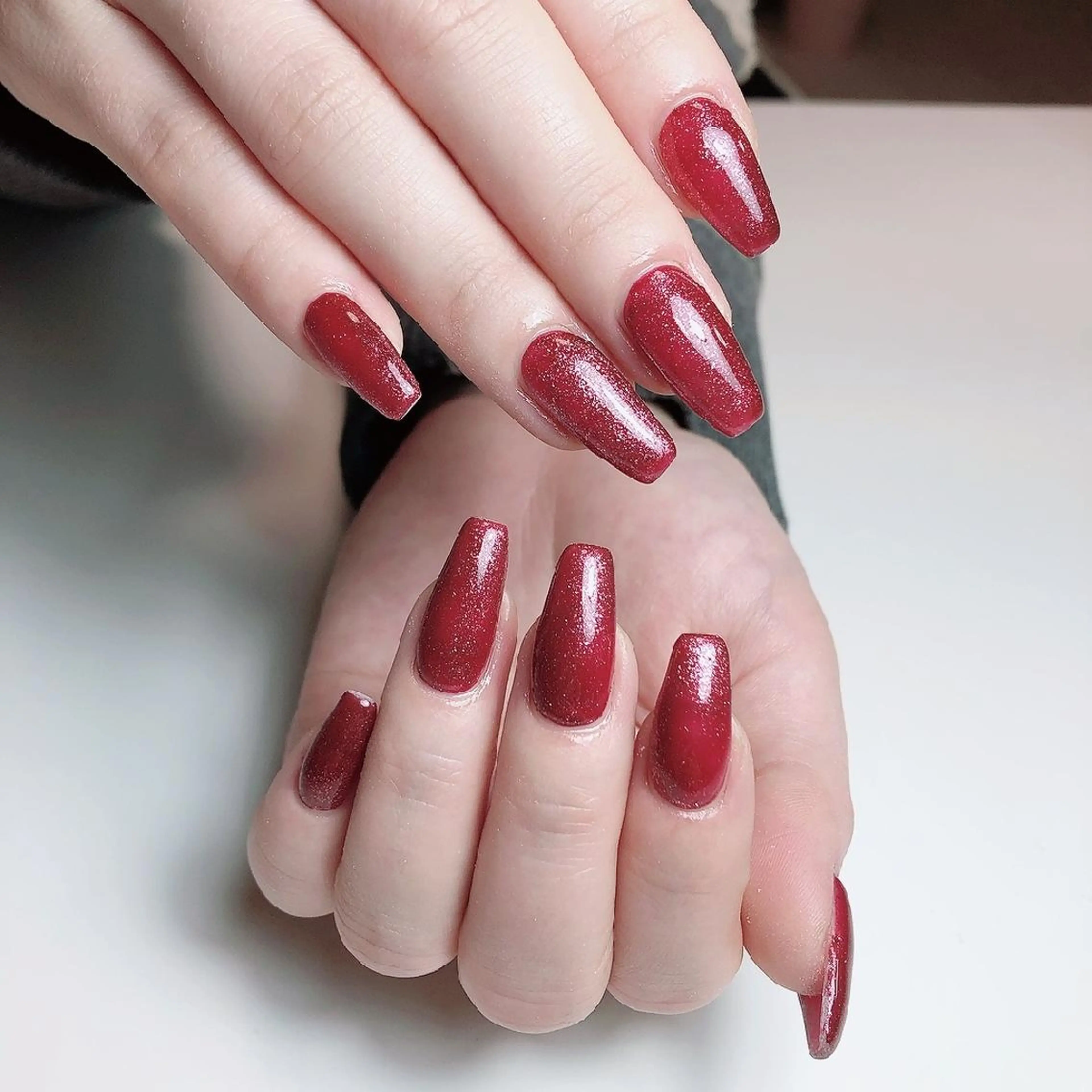 ネイル ロング クリスマス 冬ネイル クリスマス ☺︎山部 志麻☺︎のネイルデザイン