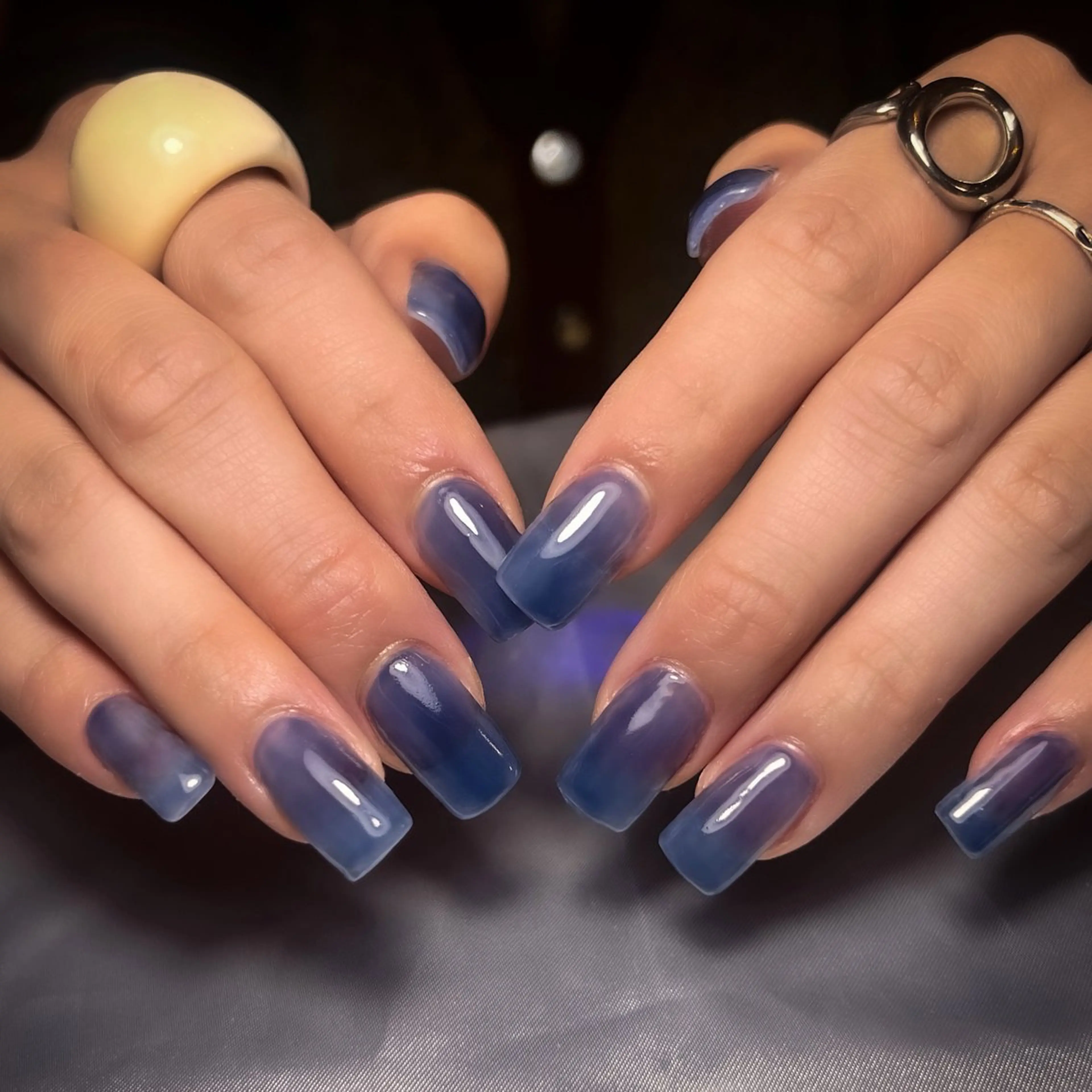 ネイル 長さ出し スカルプネイル LEFTNAILS フィルインニュアンスのネイルデザイン