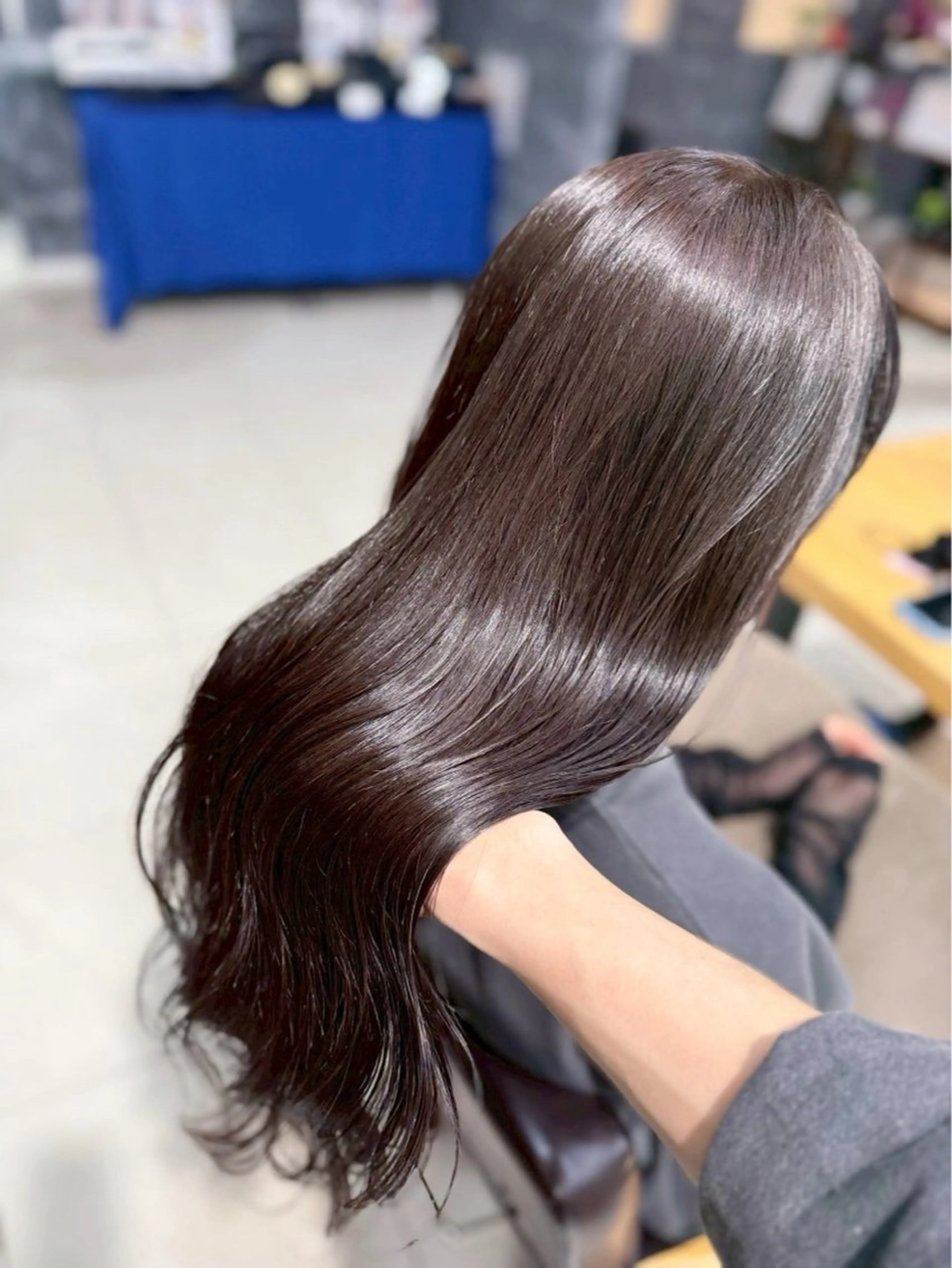 セミロング カラー ブラウンカラー 透明感カラー ラベンダーカラー ラベンダーブラウン 韓国風ヘア ヘアカラー ⭐️佐藤壮也⭐️ 柔らかモテカラー🤎のヘアスタイル