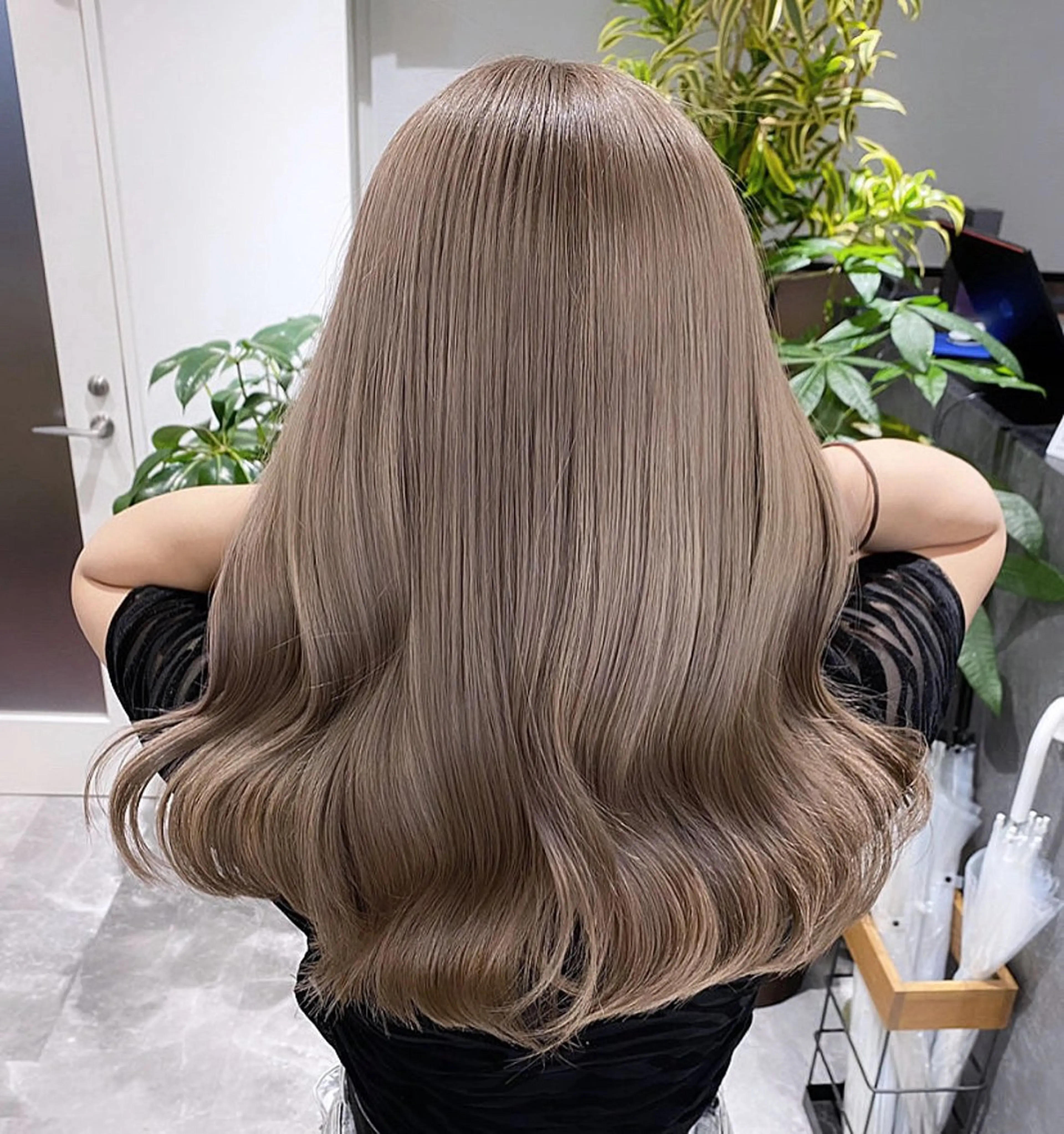 ロング カラー mimiiy ゆうあのヘアスタイル