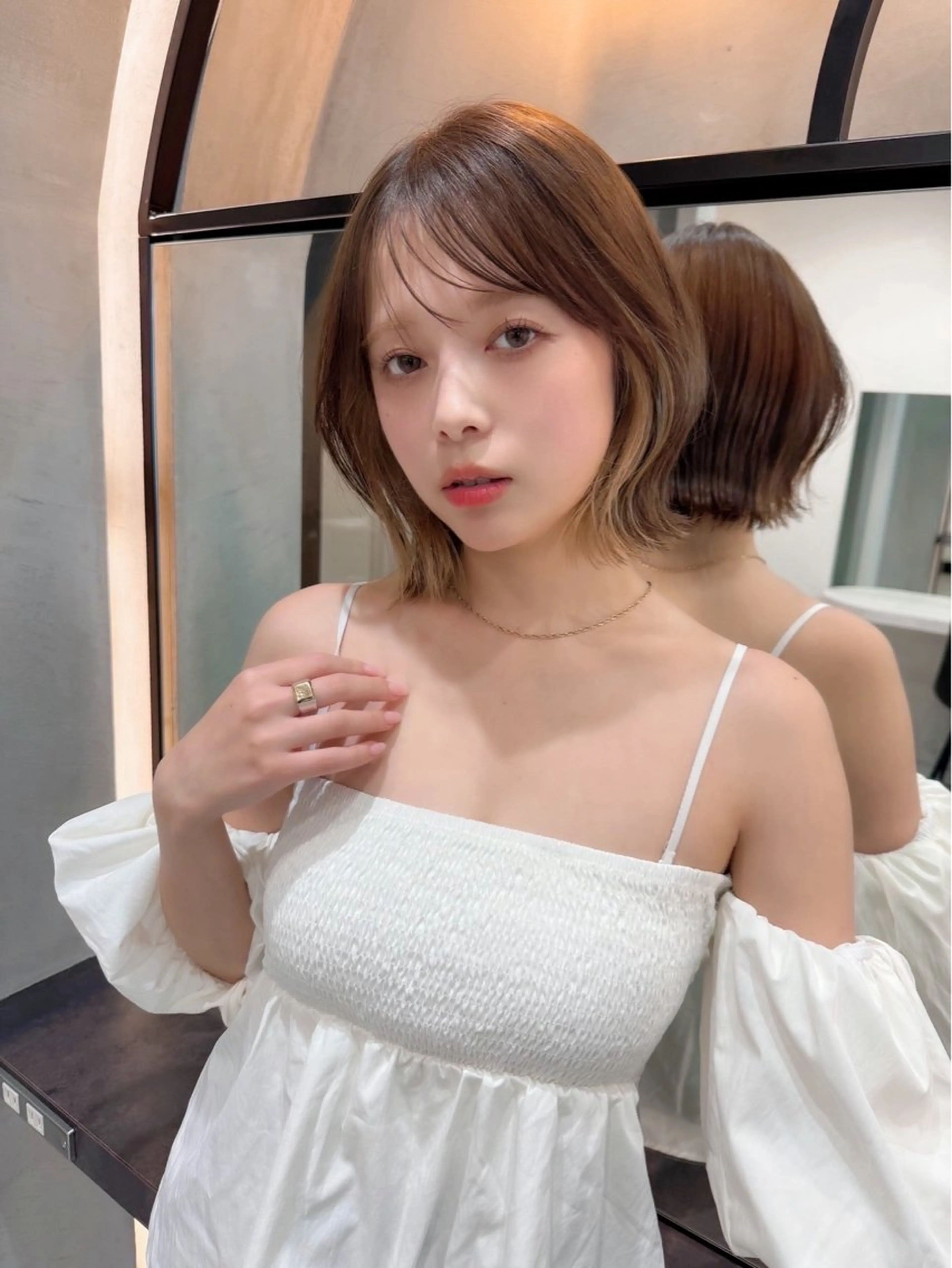 ショート ボブ 韓国風ヘア 小顔カット カット ヘアカラー トリートメント ヘッドスパ taiga レイヤー /髪質改善/矯正🌈のヘアスタイル