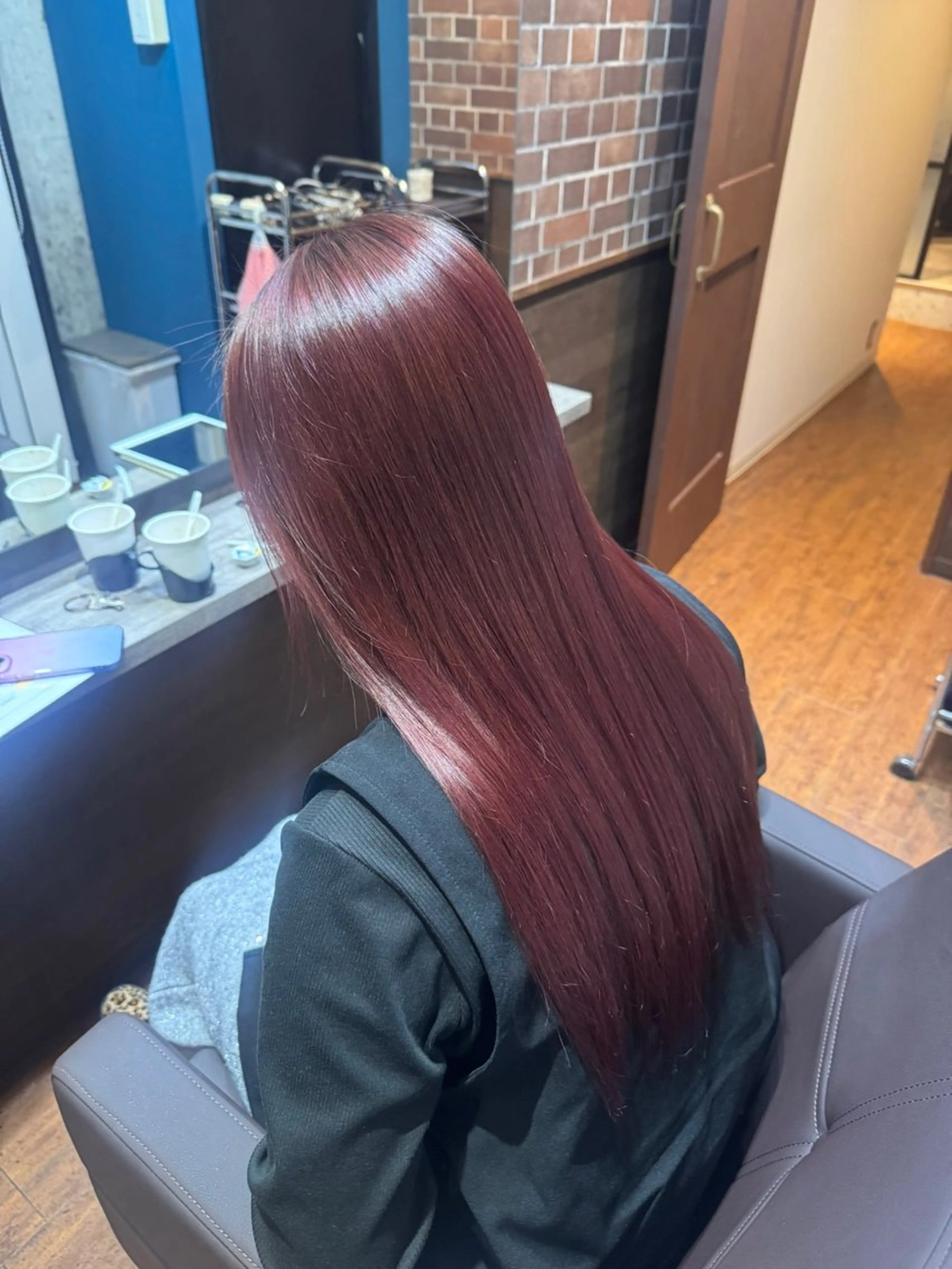 ロング sora/ 暖色カラー🌷のヘアスタイル