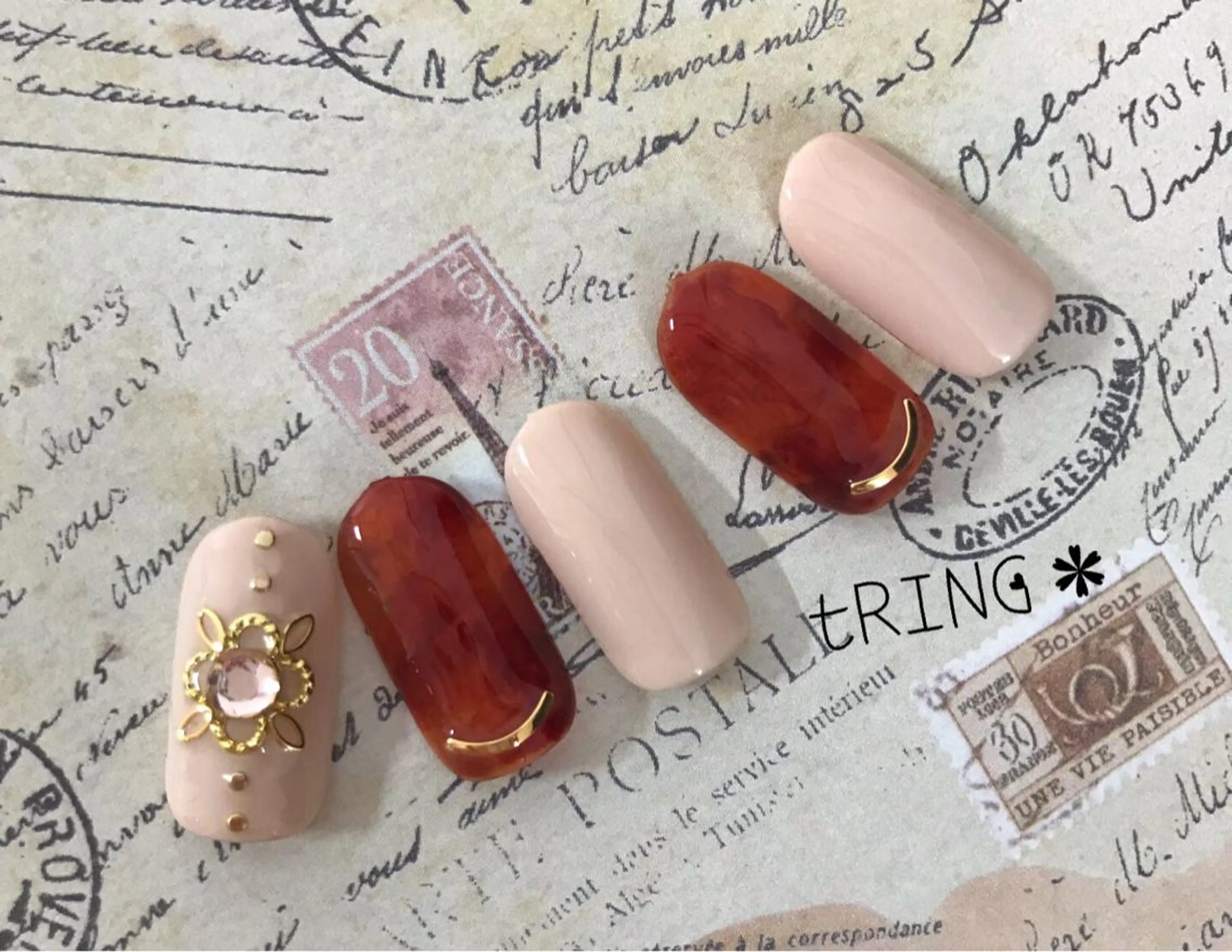 ネイル tRING＊ しいの木台のネイルデザイン