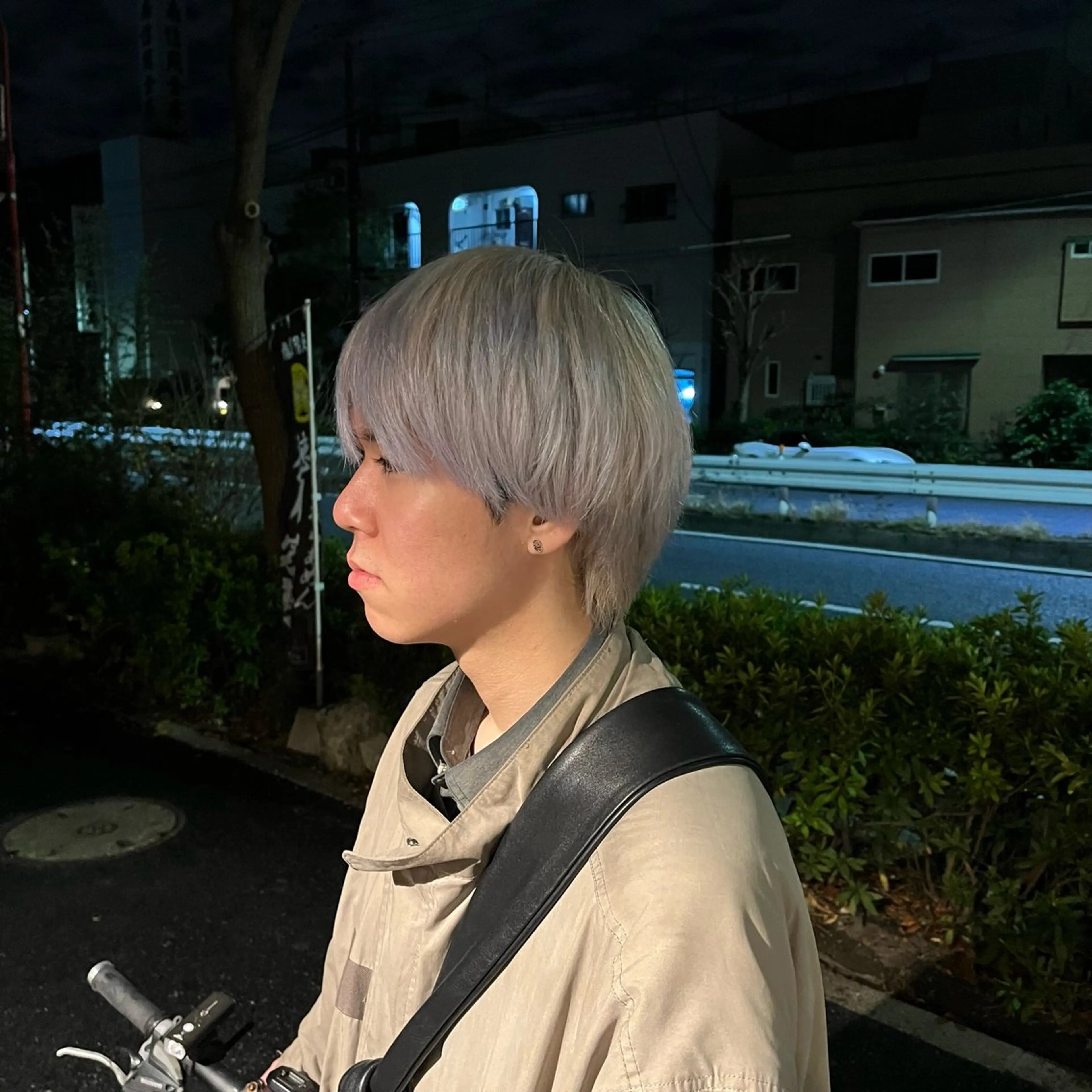 メンズ ヘアカラー 大人透明感艶カラー 寺田稜のヘアスタイル