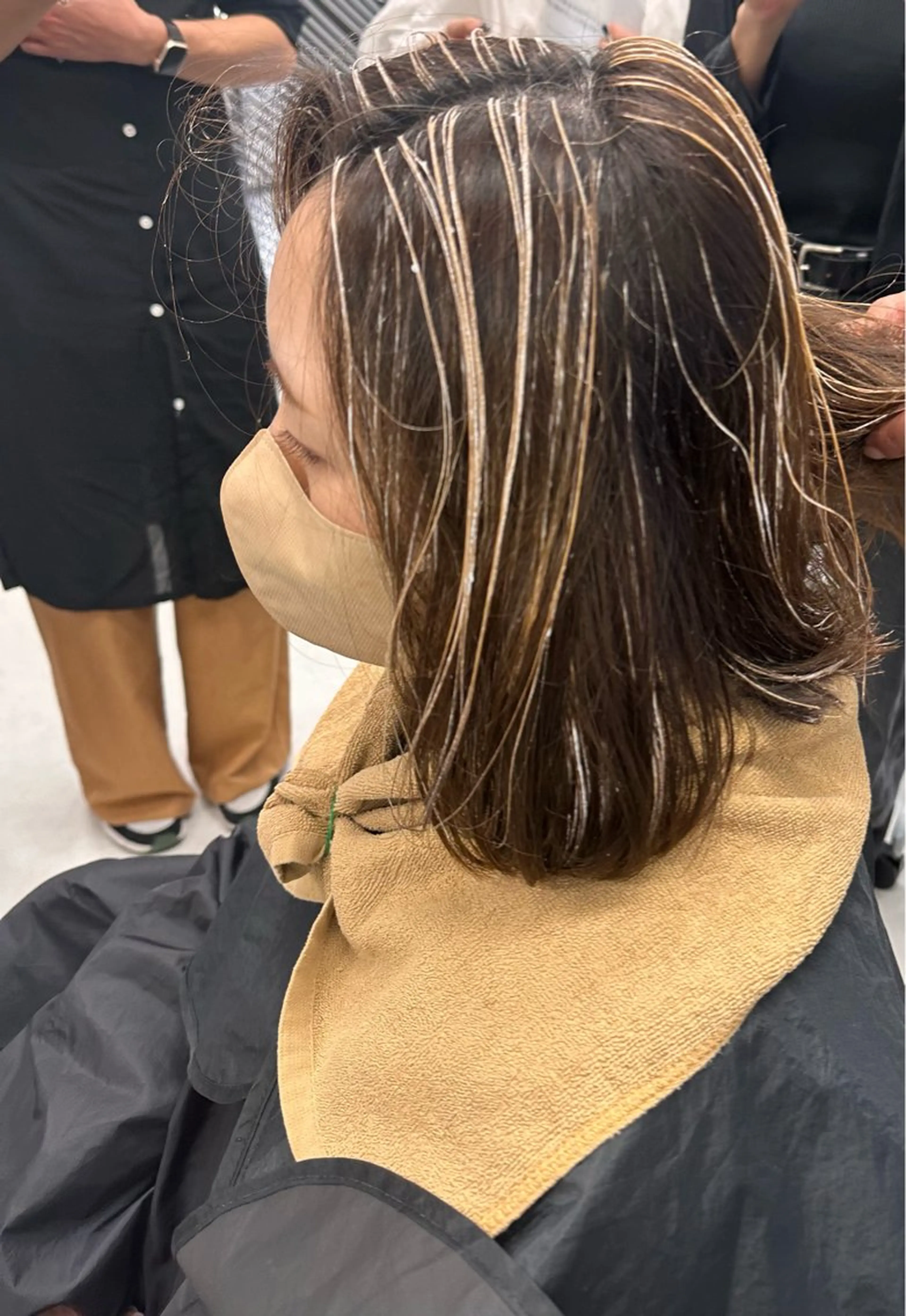 カラー ⟡.·mamiya 縮毛矯正/ヘアセットのヘアスタイル