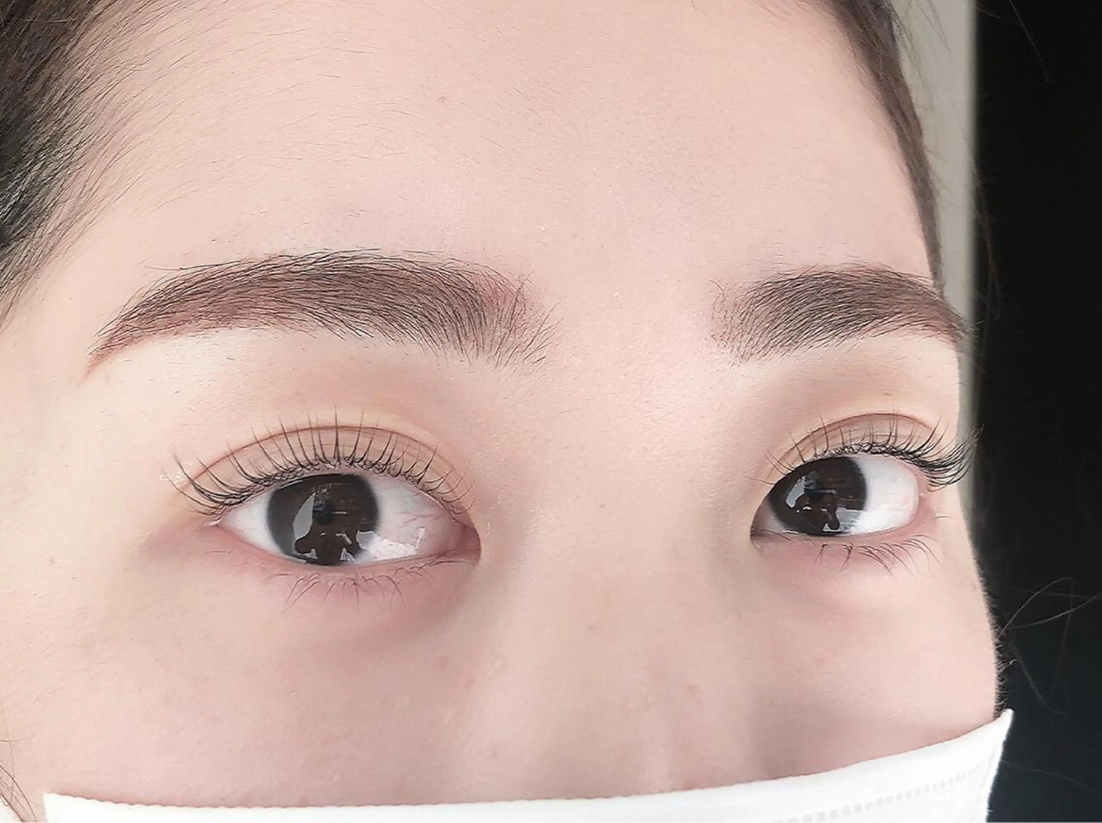 眉×フラットラッシュ100本セット（他店リペア可）の写真