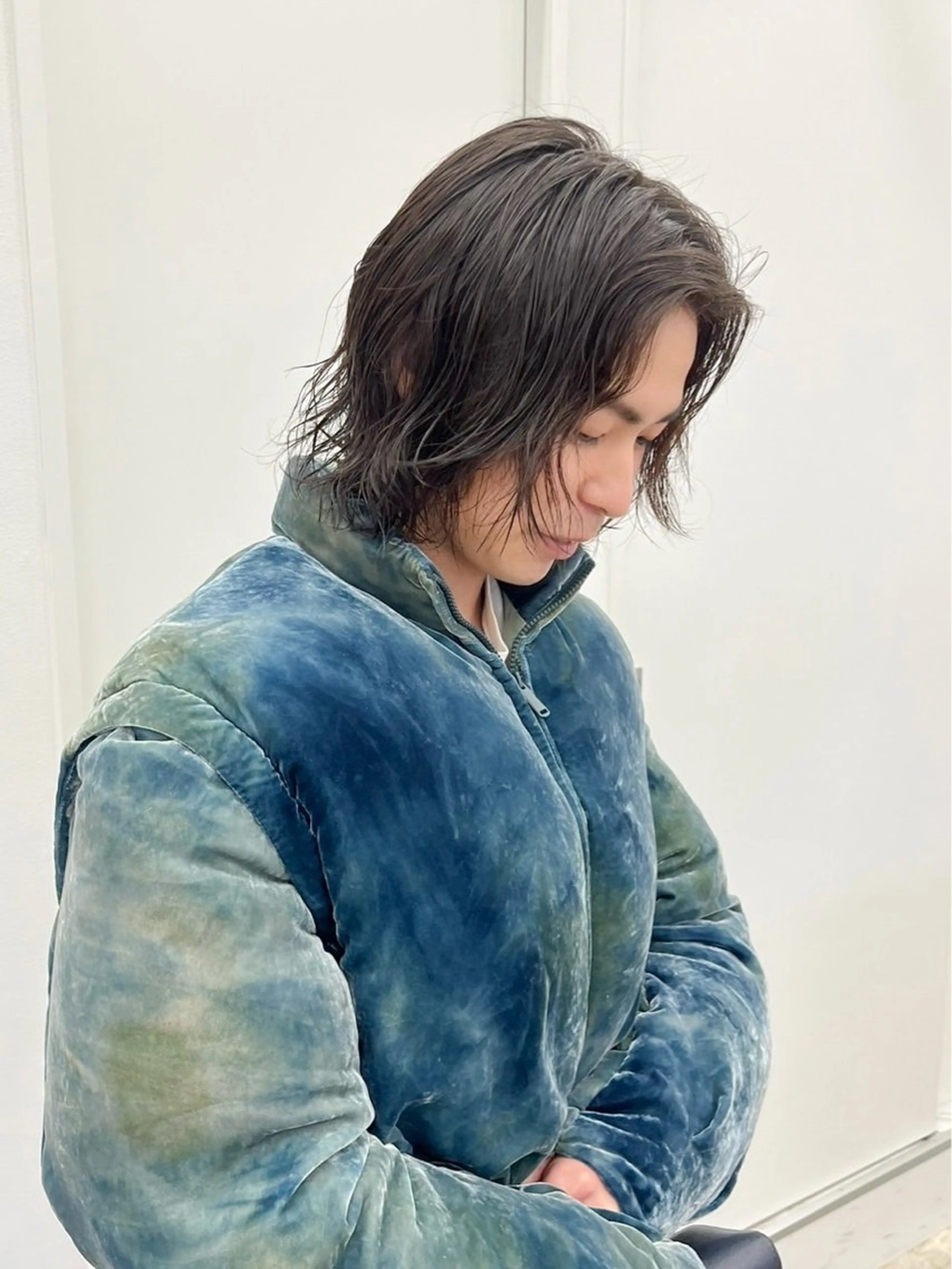 ミディアム パーマ メンズ amy.所属・メンズカットパーマ/ ブリーチ高柳将太のヘアスタイル