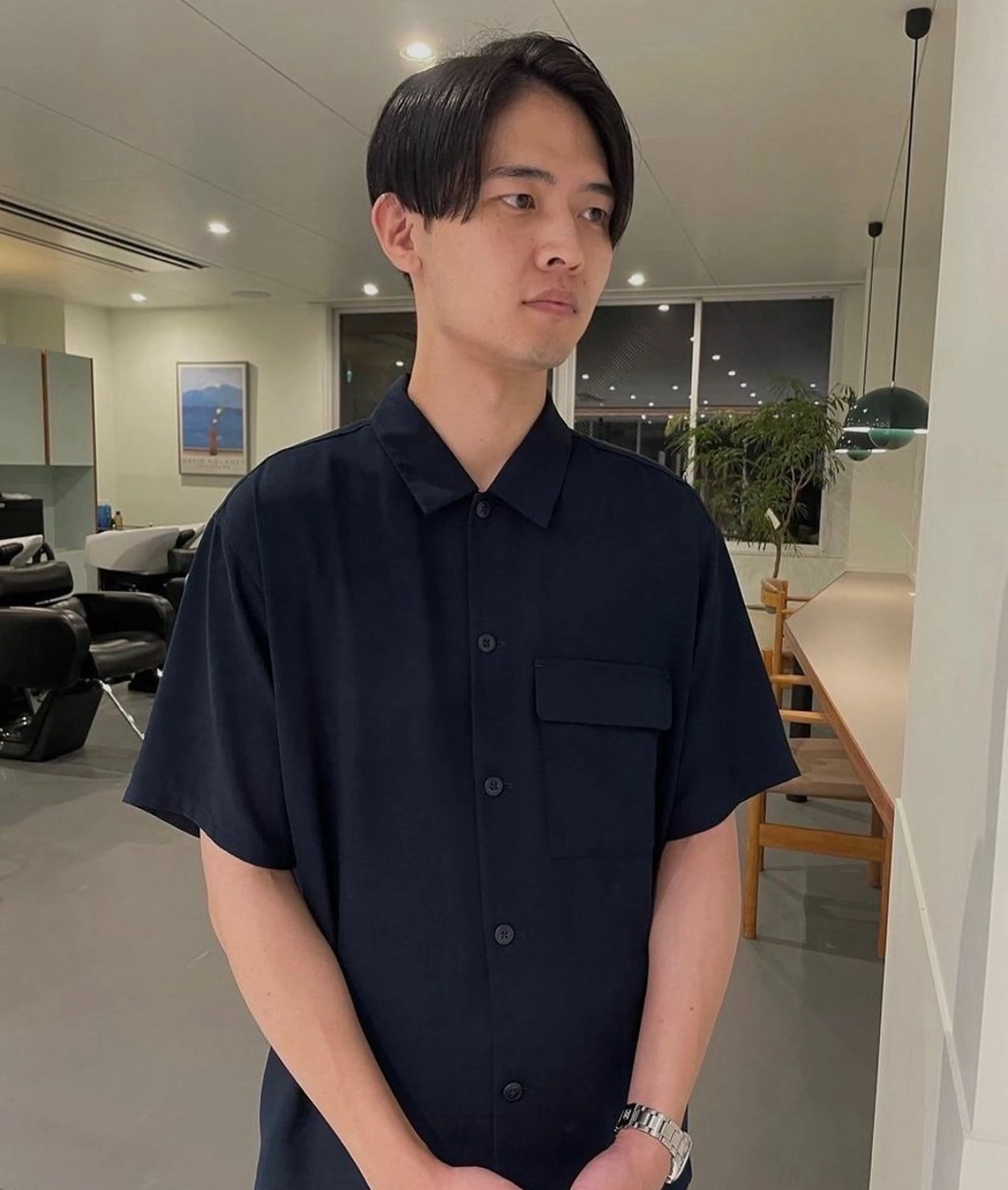 メンズ トリートメント シャドウパーマ 田形清流のヘアスタイル