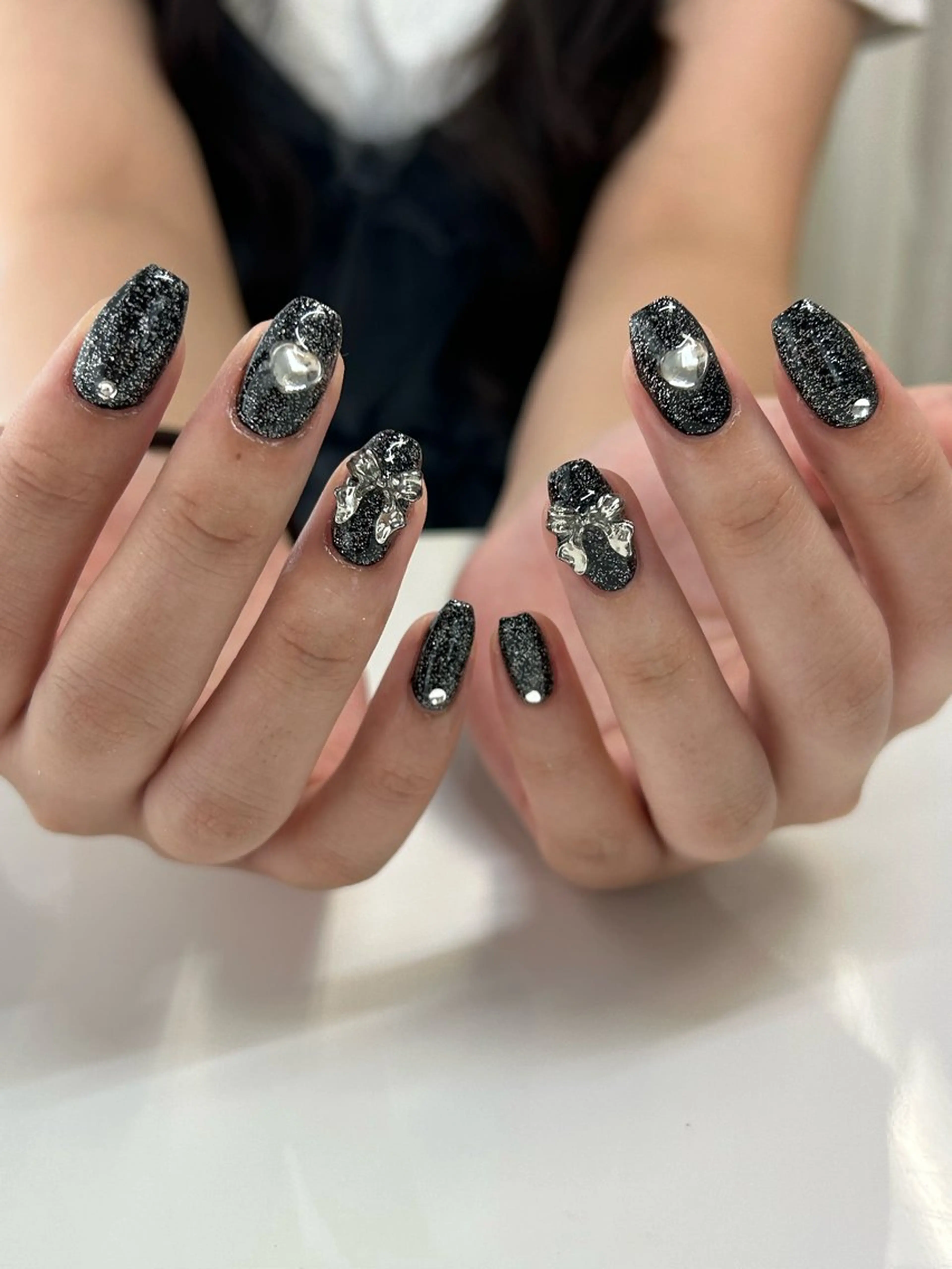 セミロング ハンドネイル mark 🤍Yuki🤍のネイルデザイン