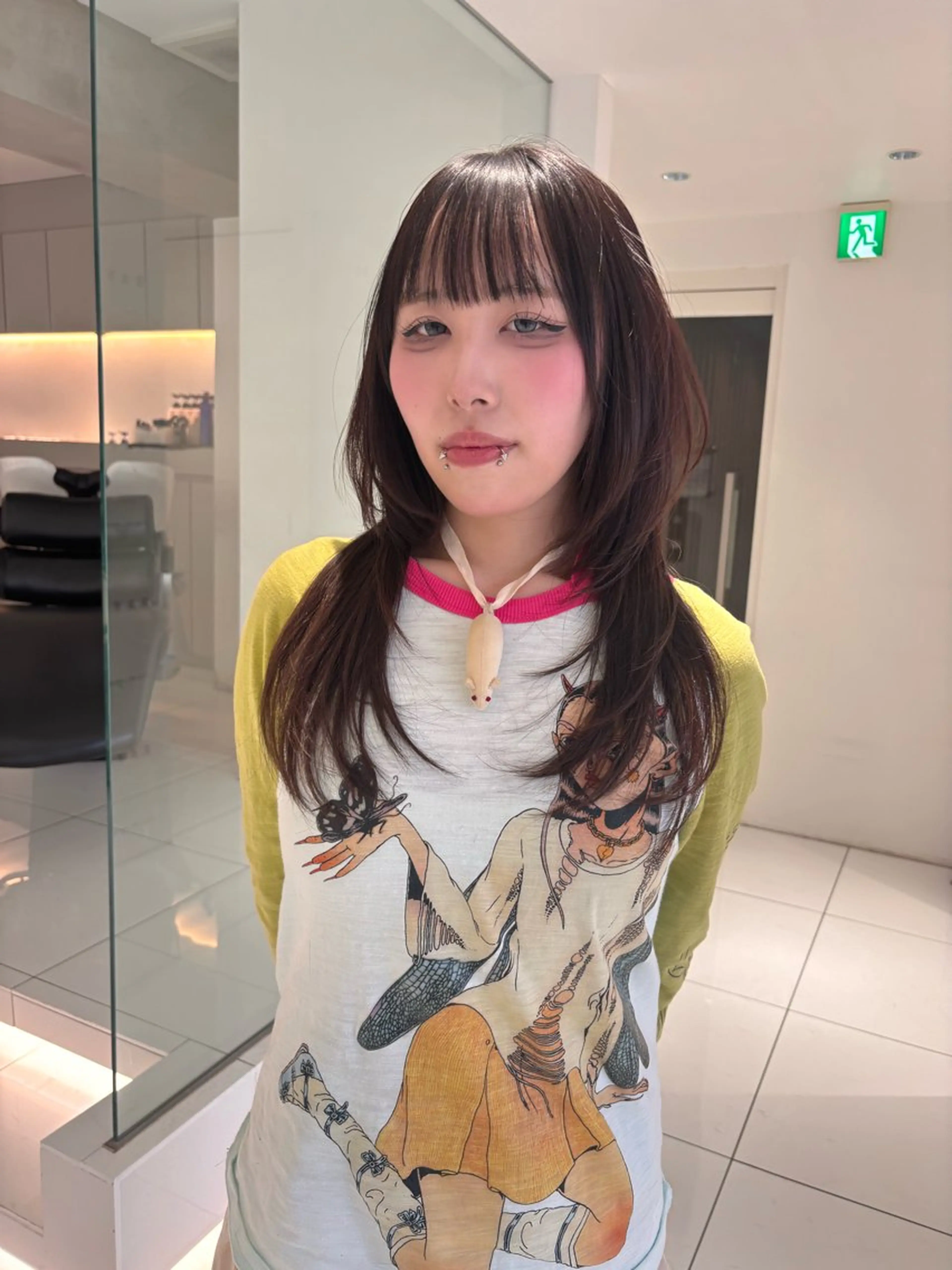 ロング カット ⠀ リコのヘアスタイル