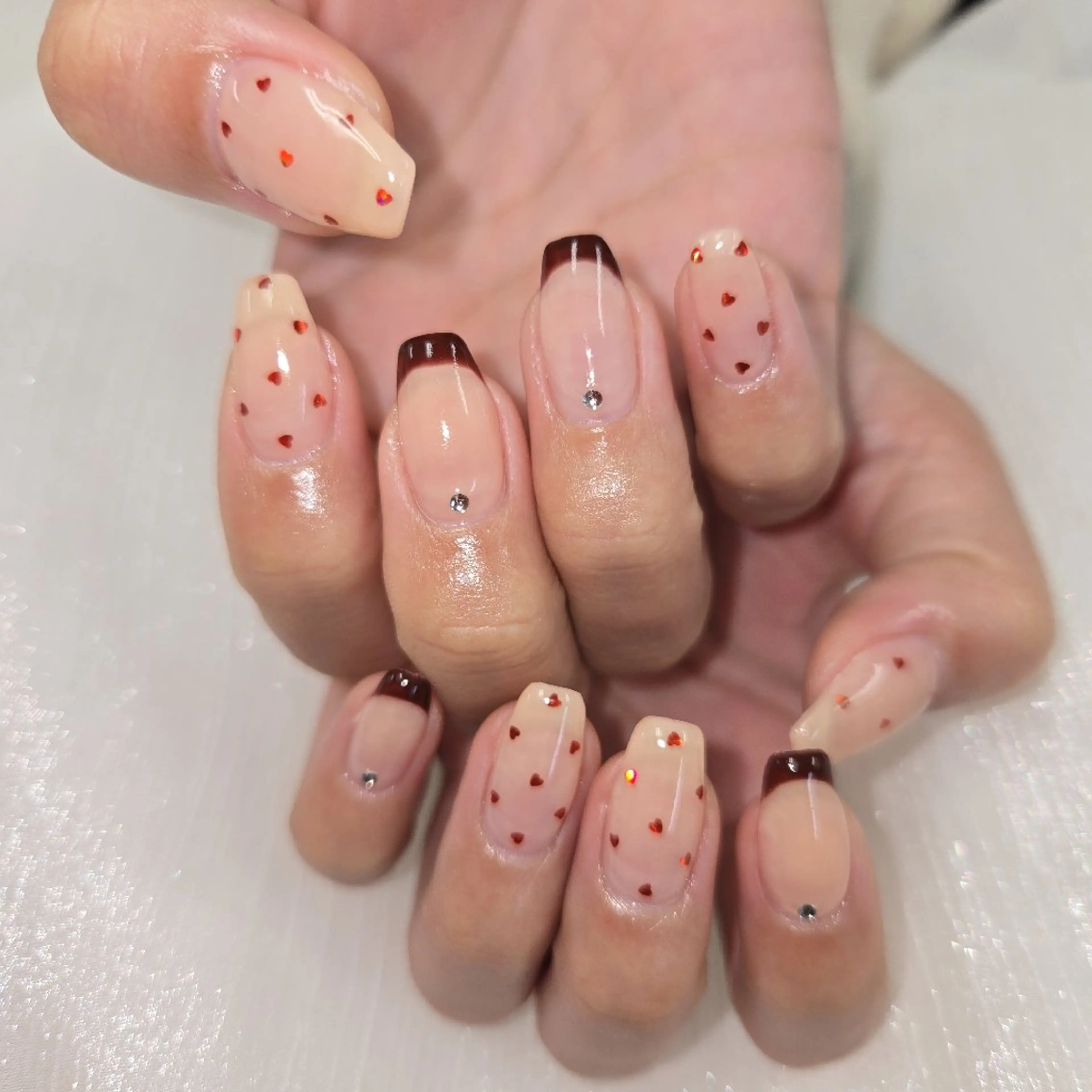 ネイル アートネイル オーロラネイル チークネイル ジェルネイル グラデーション ハンドネイル 河野ちえ (雑誌掲載サロン)のネイルデザイン