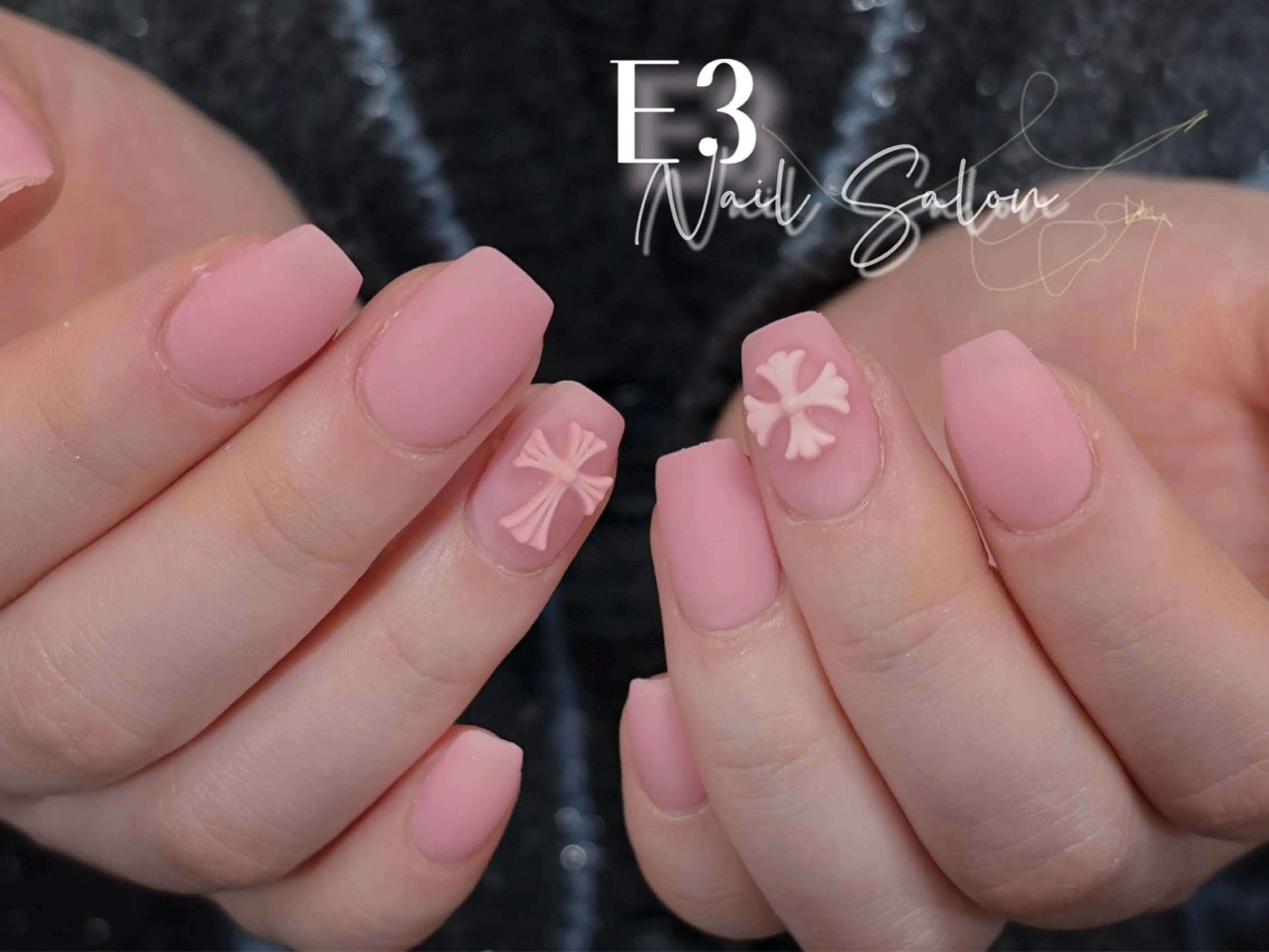 ネイル 桜ネイル フレンチネイル ジェルネイル ガラスフレンチ グラデーション E3 Nail Salonのネイルデザイン
