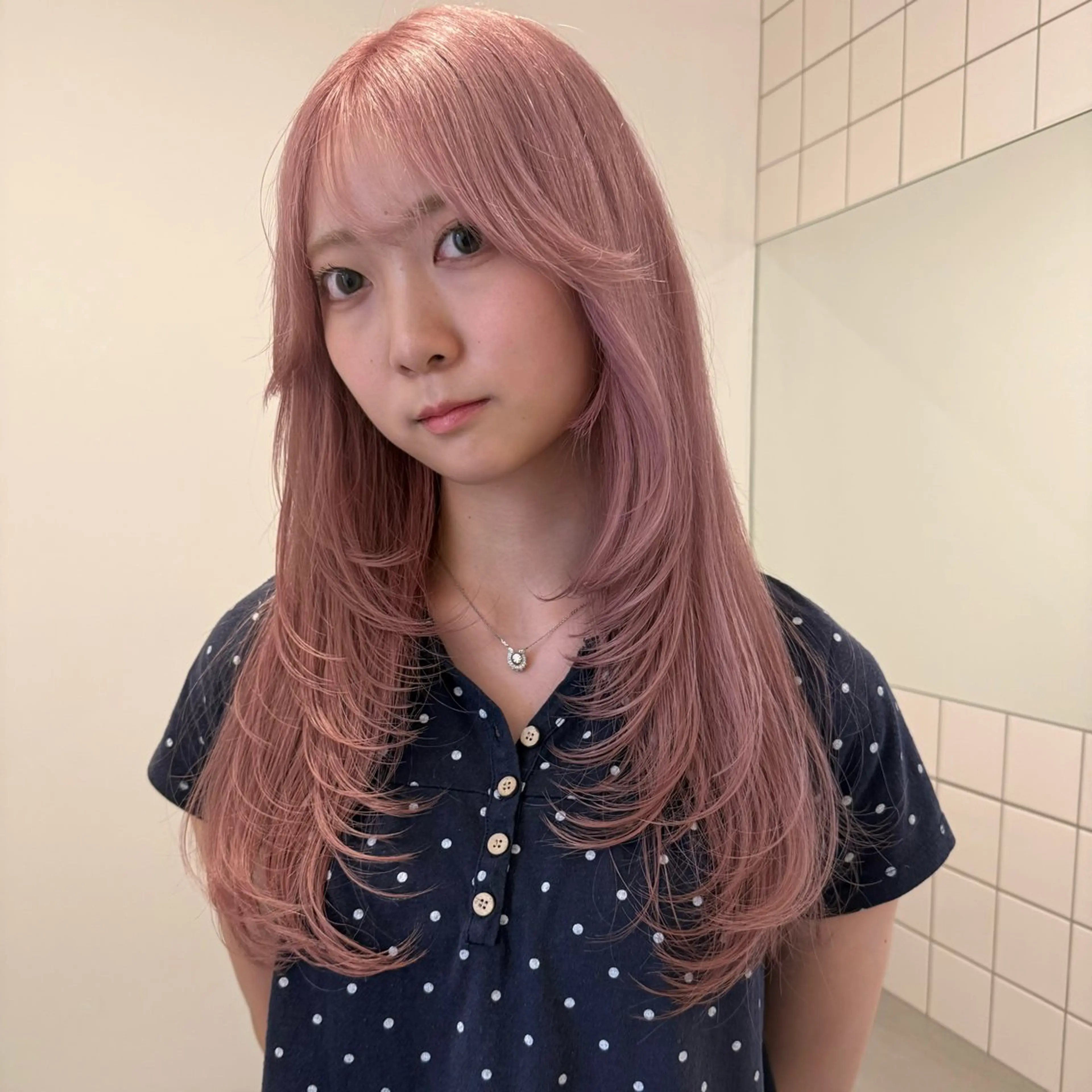 ロング カット ヘアカラー 舟橋耀/ブリーチカラ ー/レイヤーカットのヘアスタイル