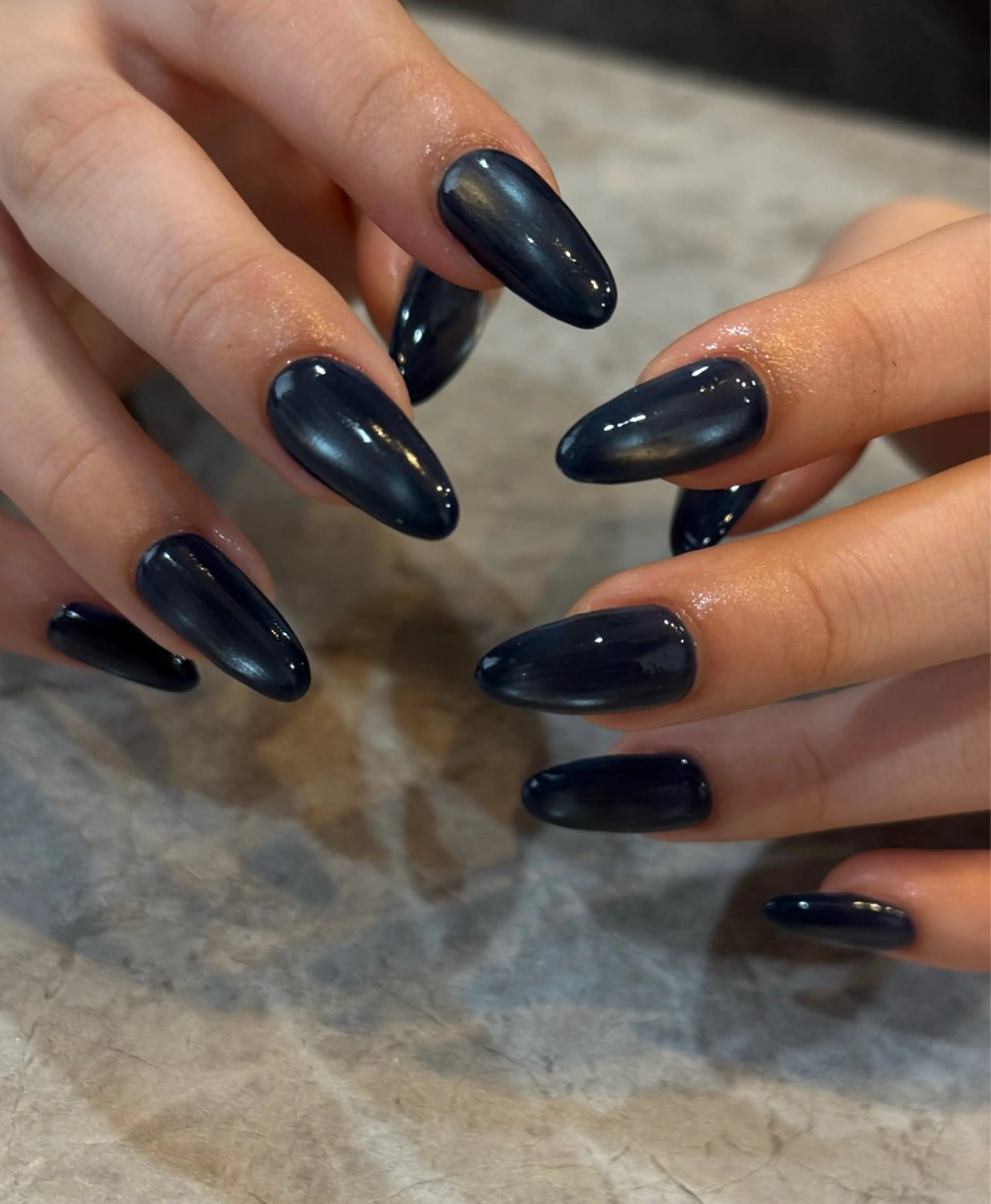 ネイル ネイビー ハンドネイル Blé nailのネイルデザイン