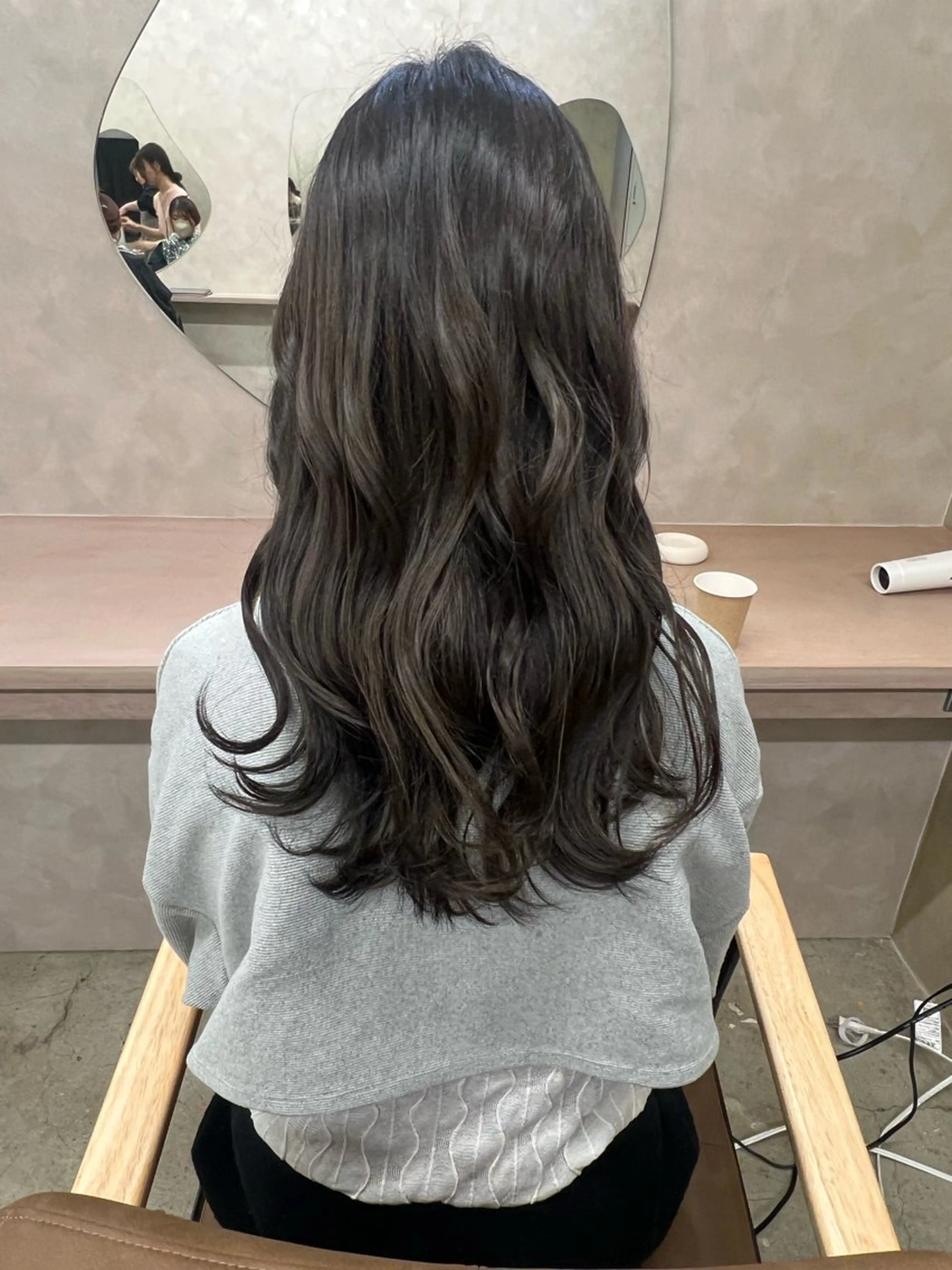 ロング カラー オリーブカラー はな-YUCCA モデル募集中🌼のヘアスタイル