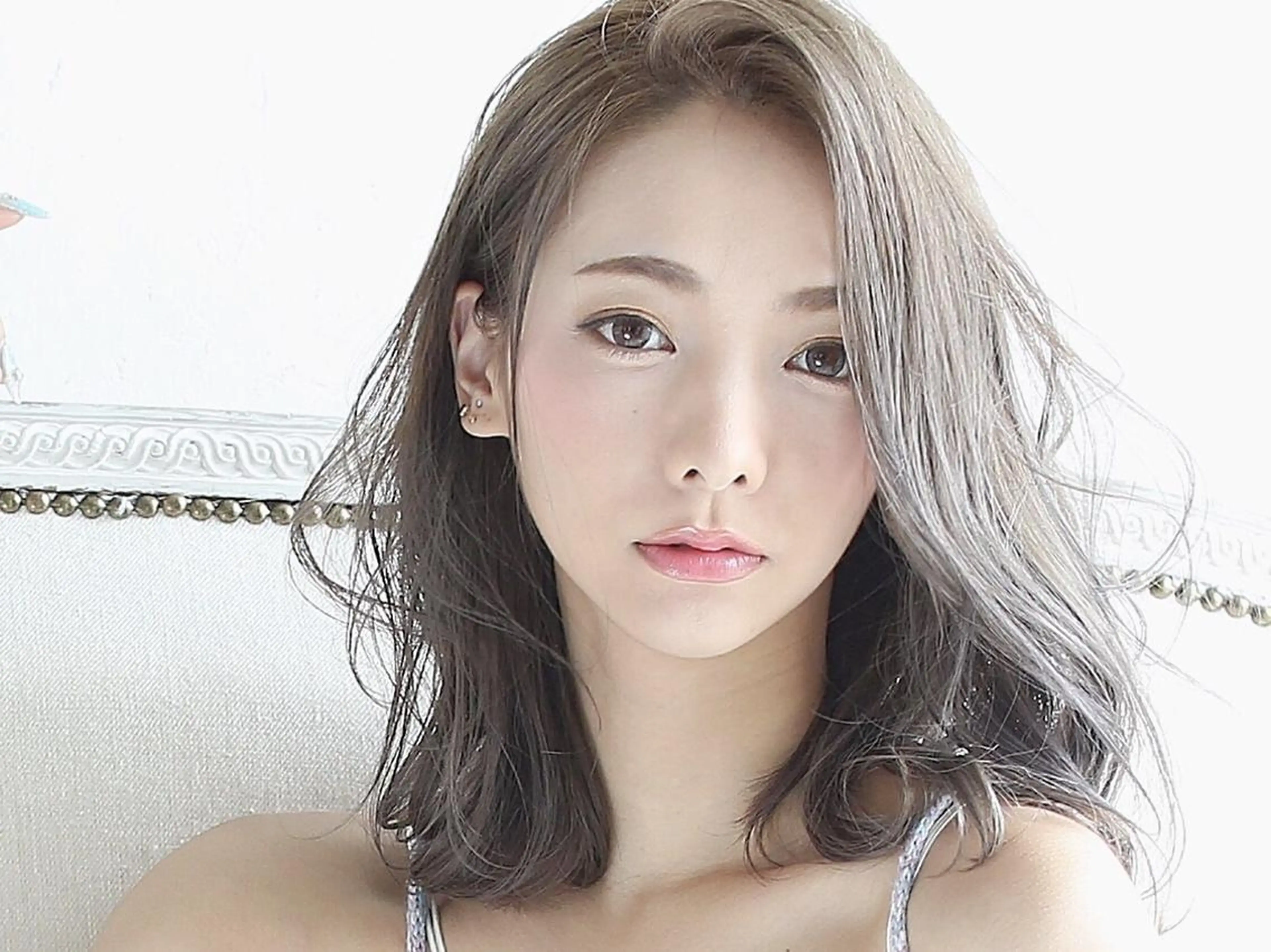 ミディアム 米倉 群のヘアスタイル