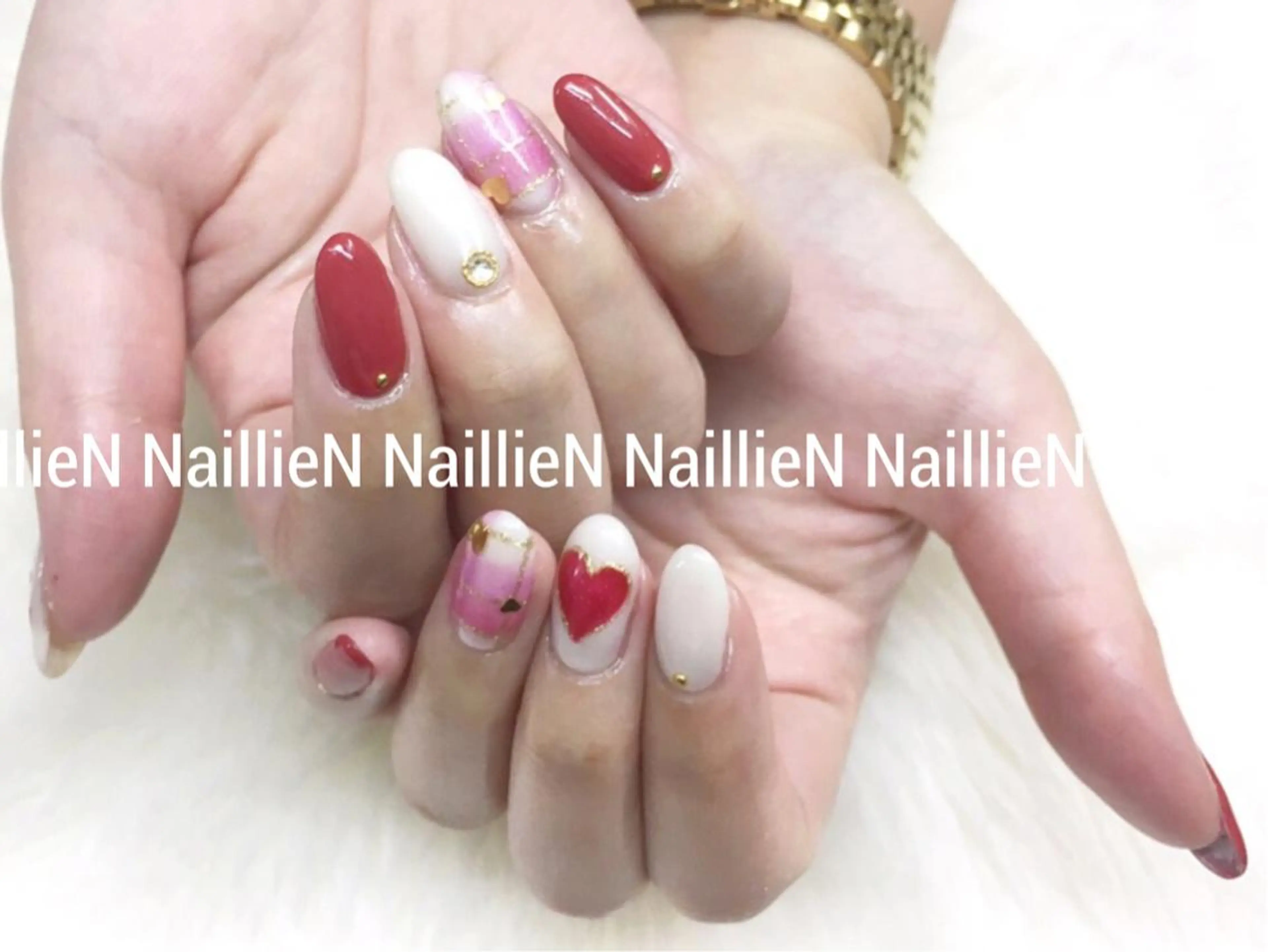 ネイル ハート Nail lieNのネイルデザイン