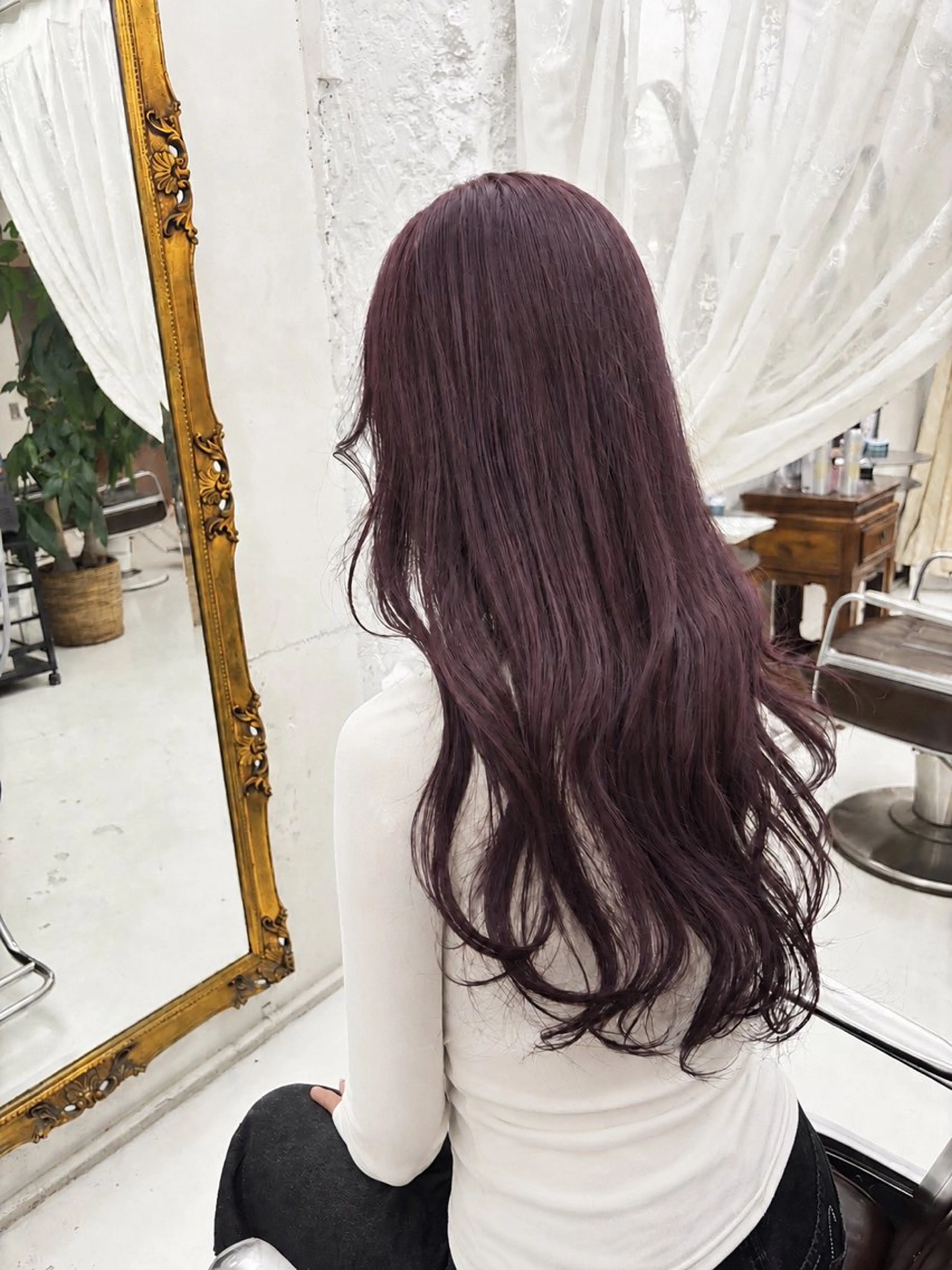 ロング ヘアカラー トリートメント みやもと　りょうま/ 透明感カラー/表参道のヘアスタイル