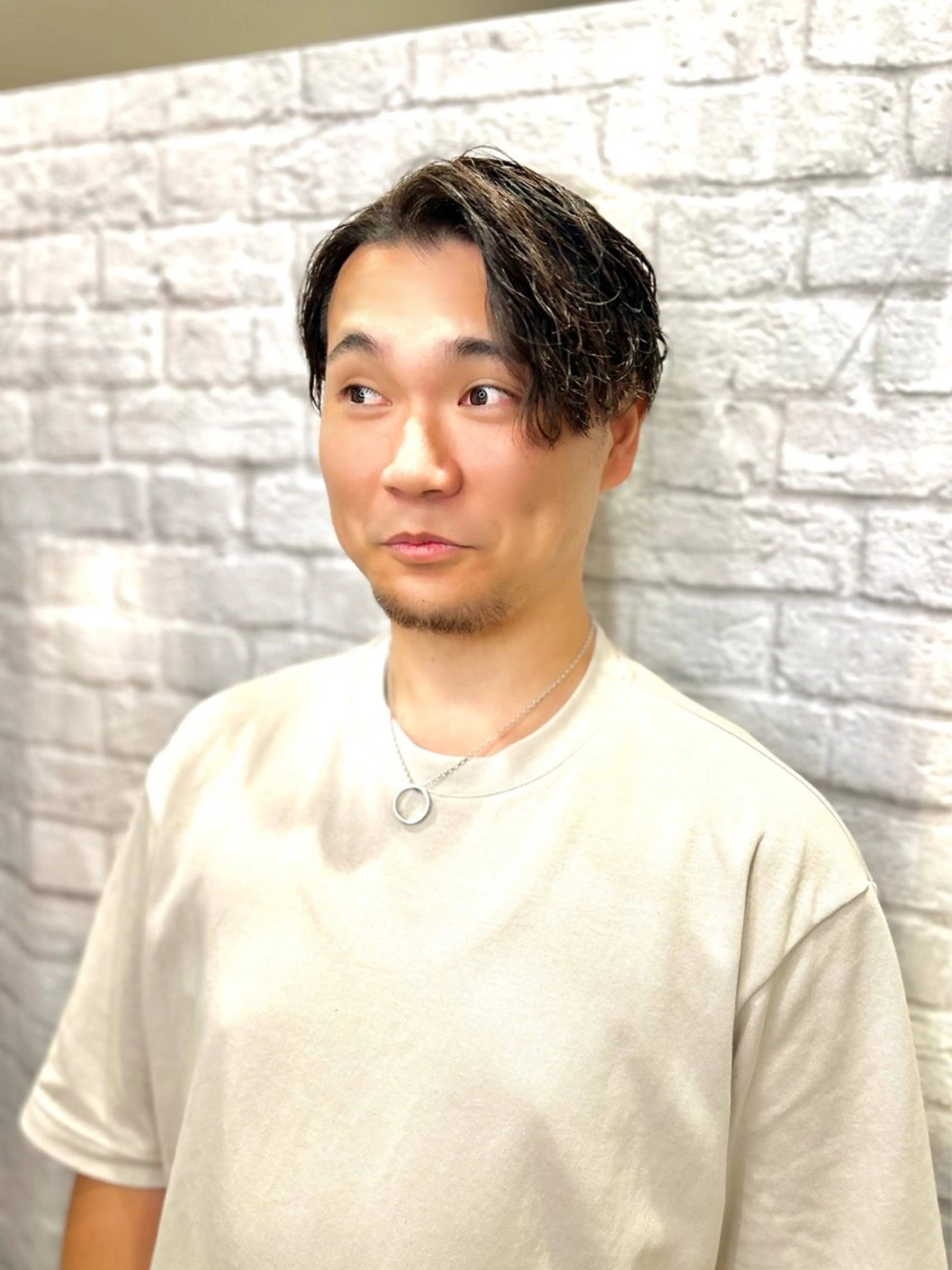 ショート カット パーマ ヘアセット グレイスフルバーバー所属・赤坂barber 古澤慶一郎【モテ髪】のヘアスタイル